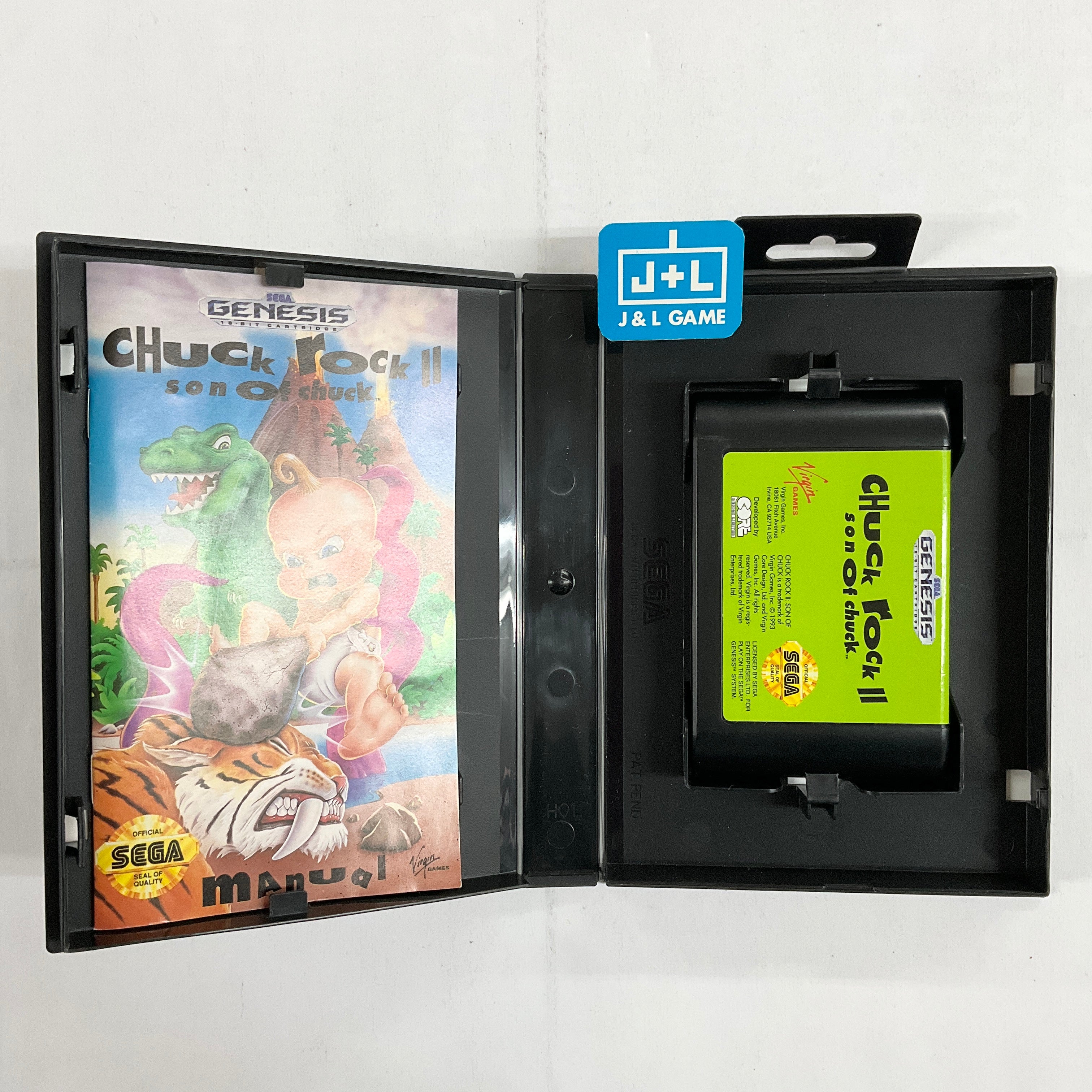 Chuck Rock II: Son of Chuck - (SG) SEGA Genesis [Pre-Owned] Video Games Virgin Interactive   