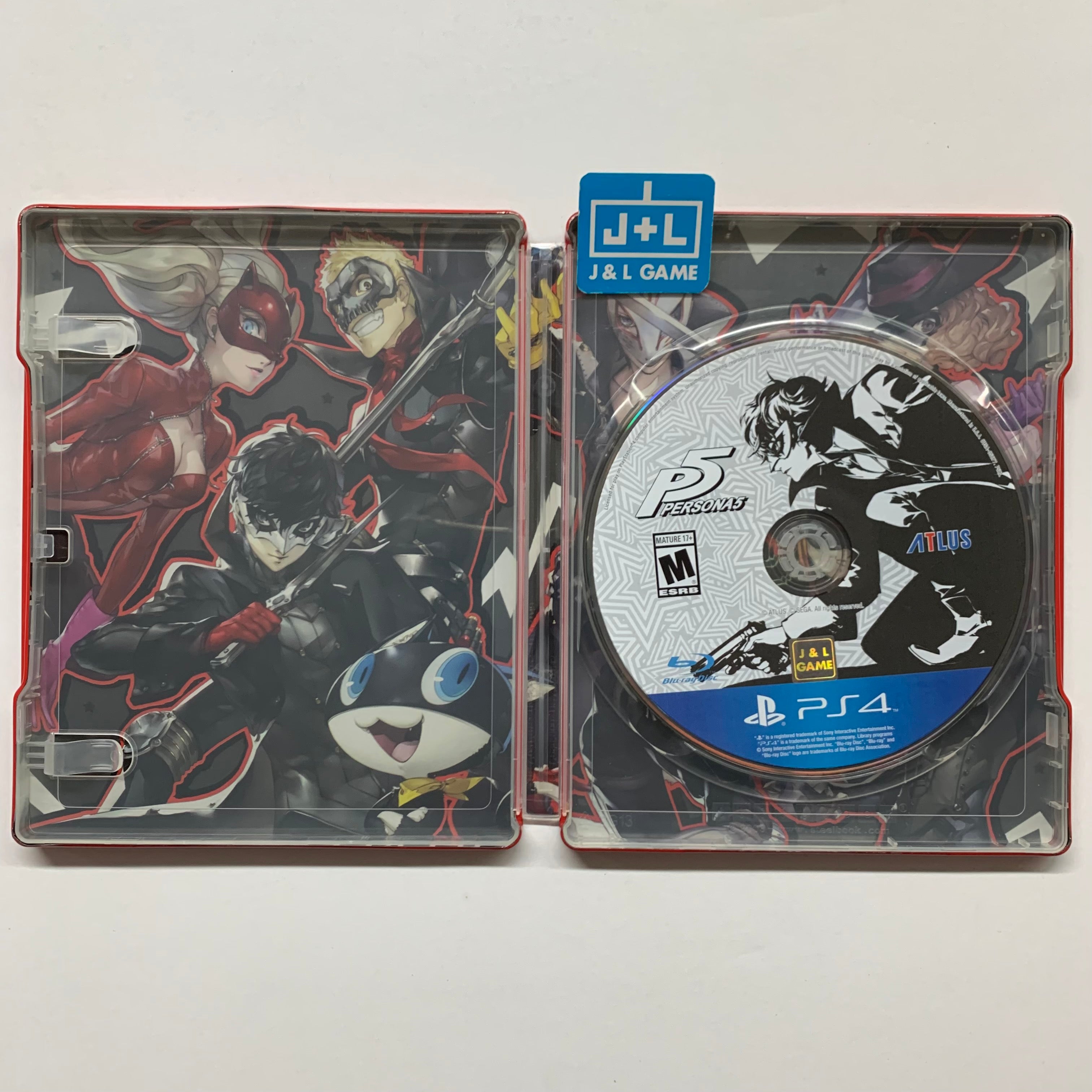 Persona 5 (SteelBook Edition) - (PS4) PlayStation 4 [Pre-Owned] Video Games Atlus