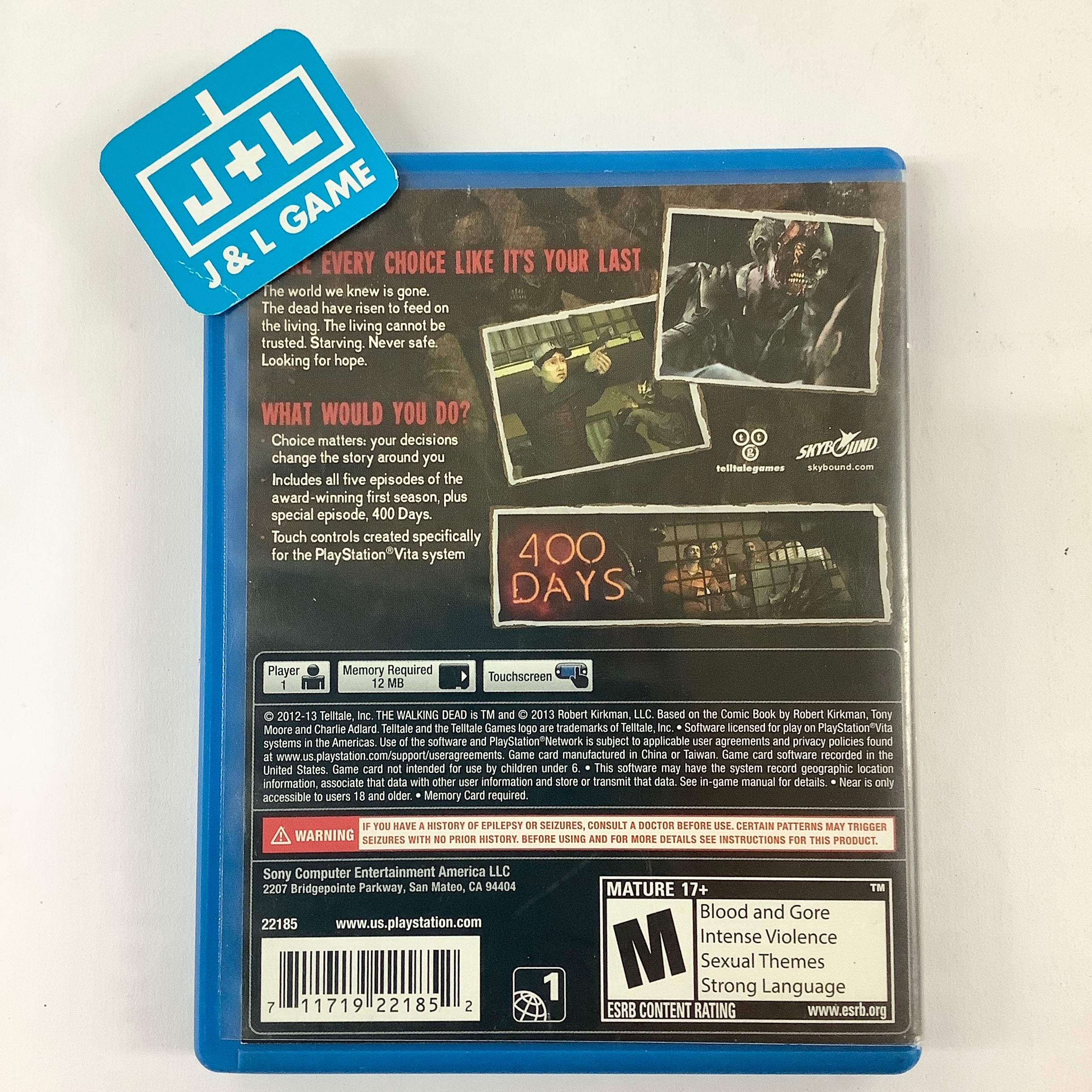 The Walking Dead - (PSV) PlayStation Vita [Pre-Owned] Video Games Sony   