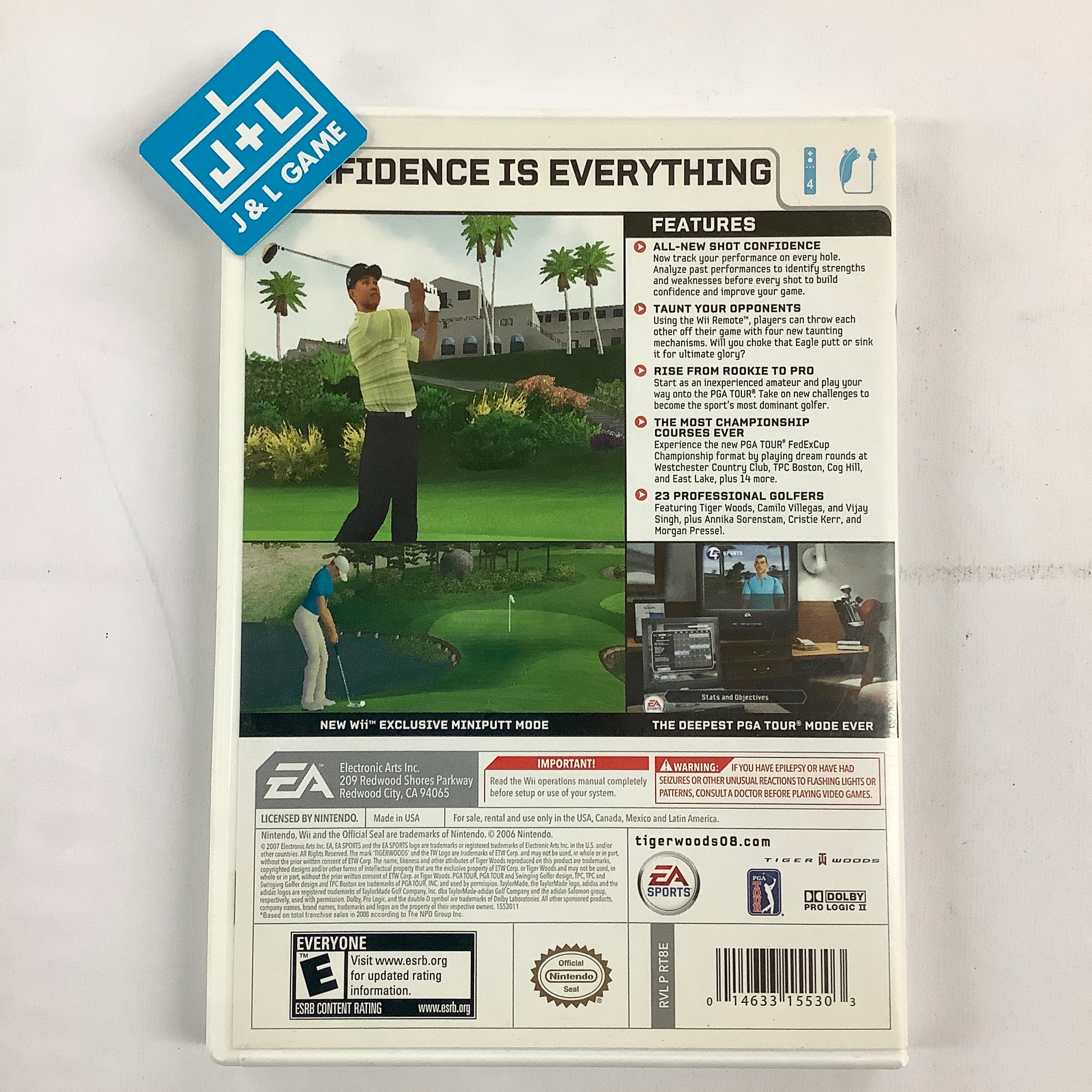 Tiger Woods PGA Tour 08 - Nintendo Wii [Pre-Owned] Video Games EA Sports   