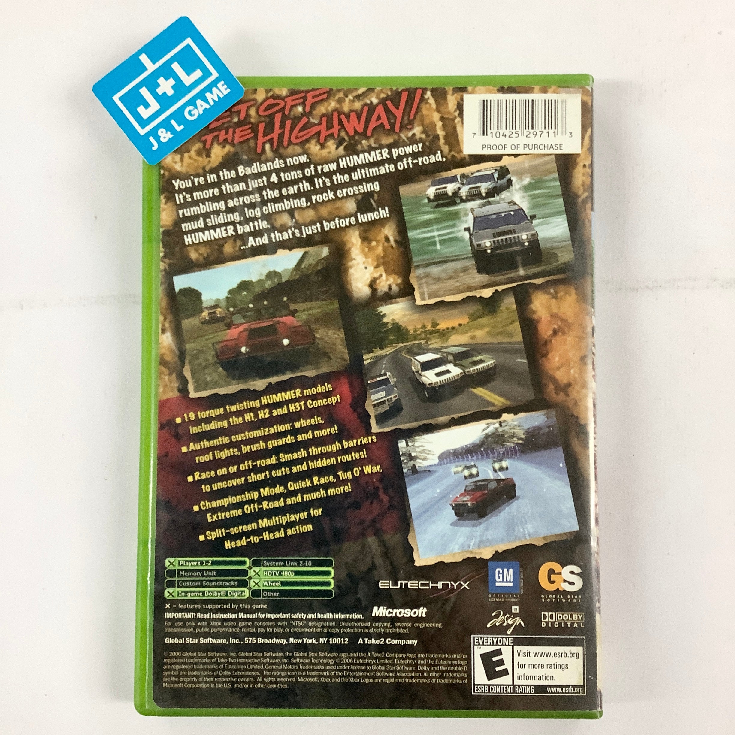 Hummer Badlands - (XB) Xbox [Pre-Owned] Video Games 2K Games   