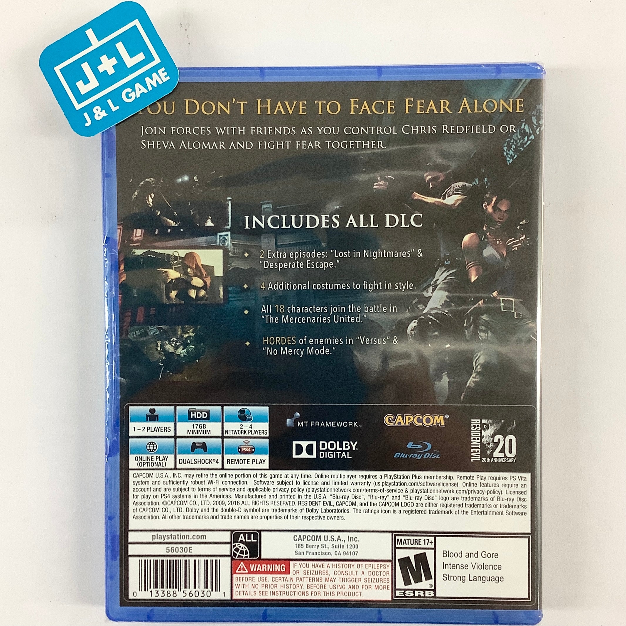 Resident Evil 5 - (PS4) PlayStation 4 Video Games Capcom   
