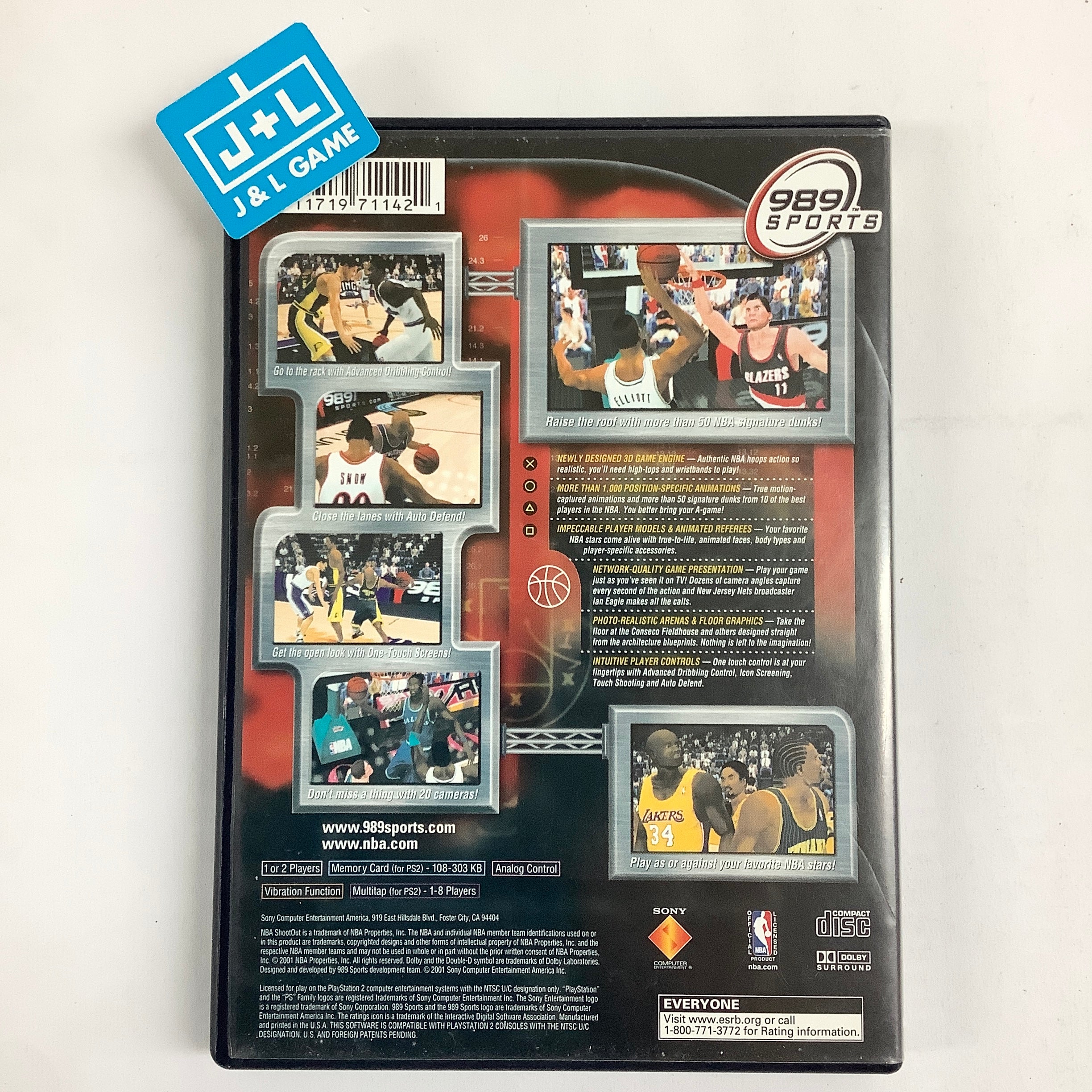 NBA ShootOut 2001 - (PS2) PlayStation 2 [Pre-Owned] Video Games SCEA   