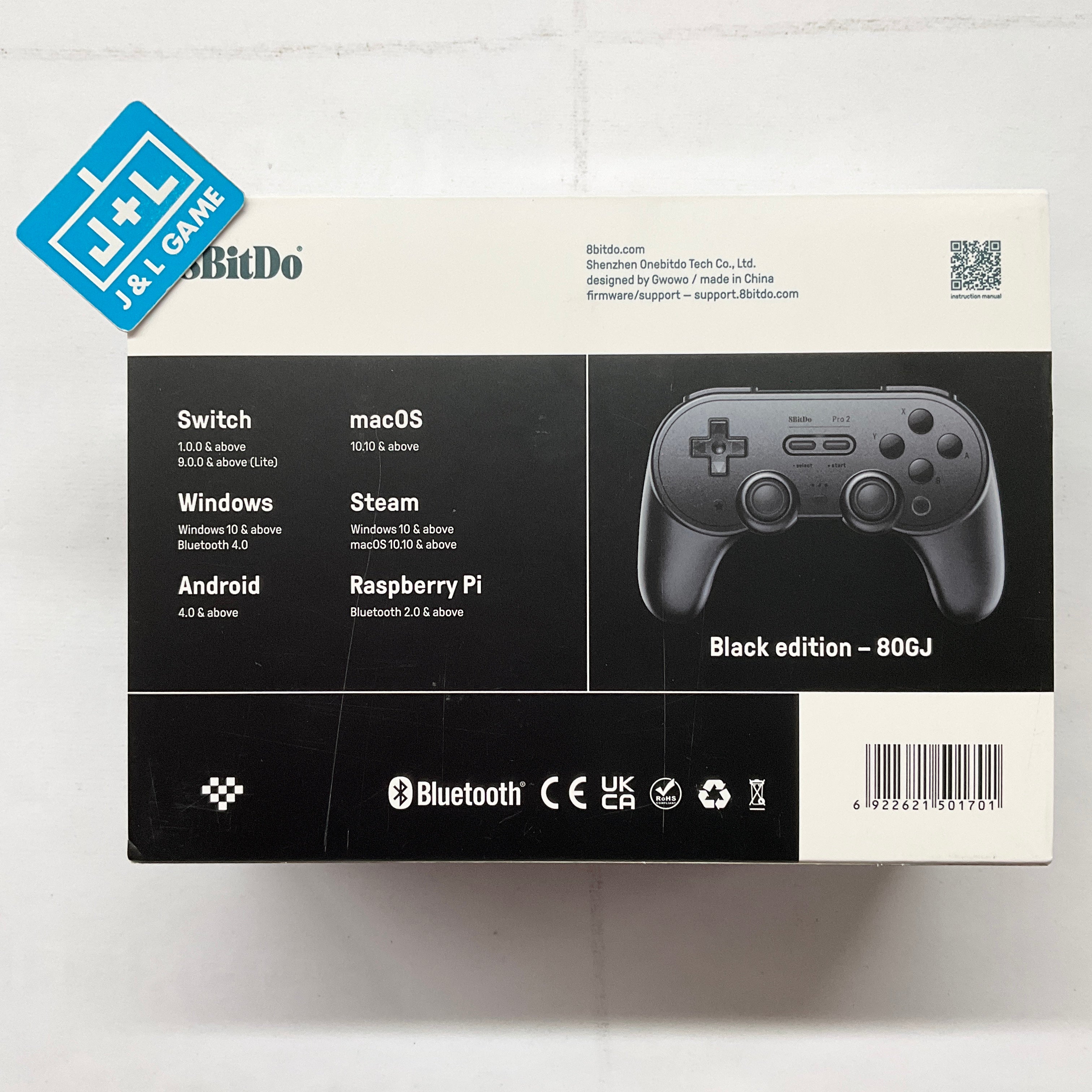 8Bitdo Sn30 Pro 2 Bluetooth Gamepad (Black Edition) - (NSW) Nintendo Switch Accessories 8Bitdo   