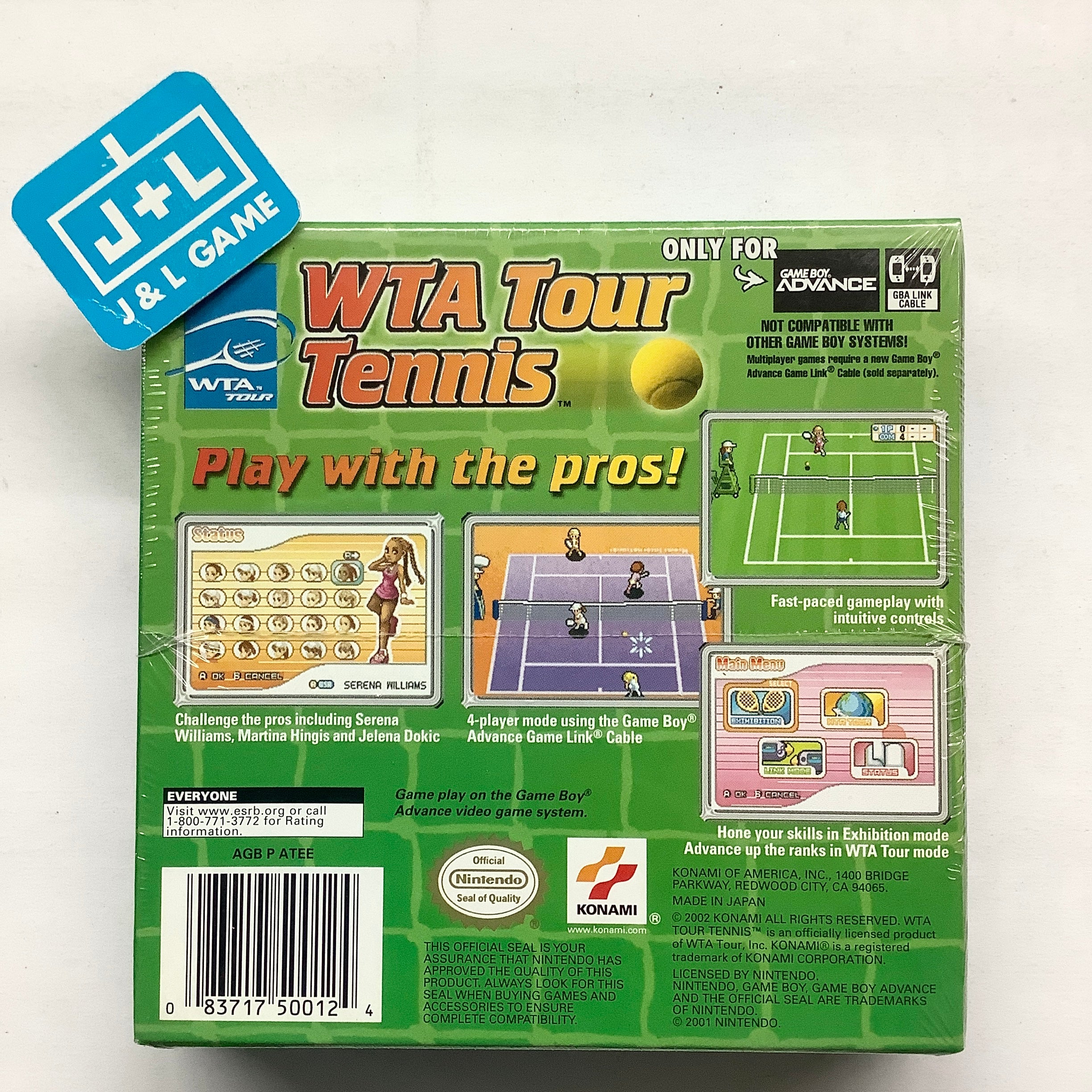WTA Tour Tennis - (GBA) Game Boy Advance | J&L Game
