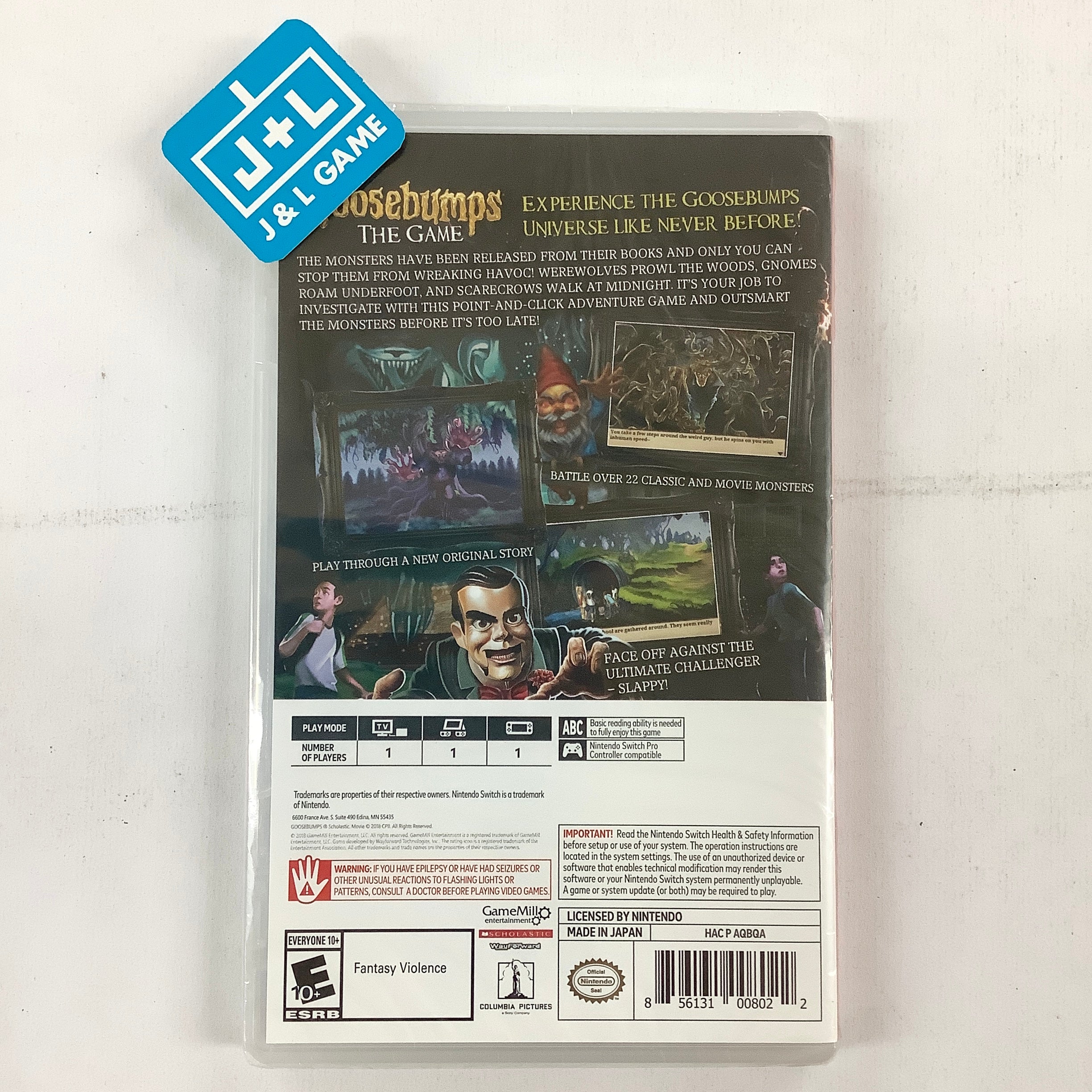 Goosebumps The Game - (NSW) Nintendo Switch Video Games GameMill Entertainment   