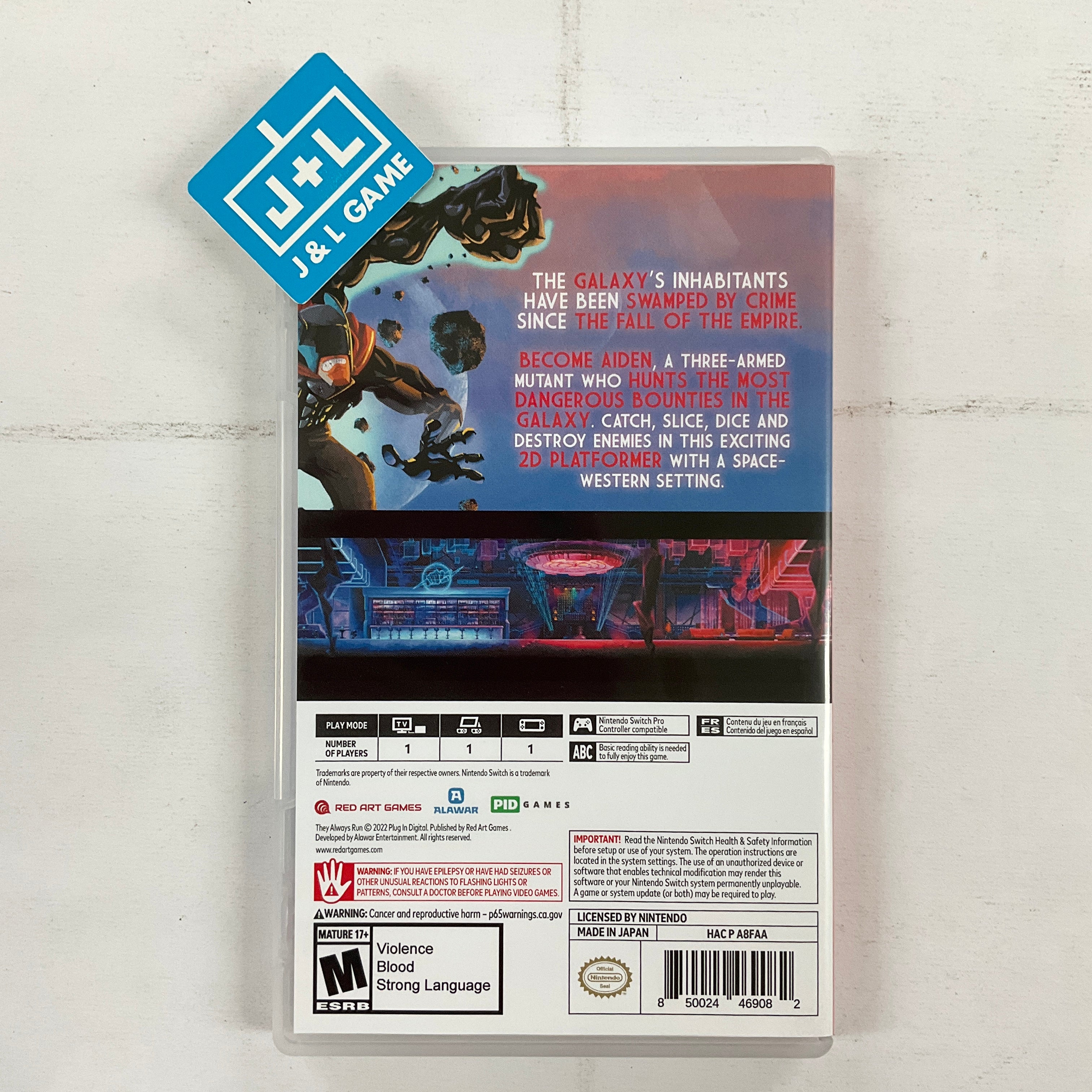 They Always Run - (NSW) Nintendo Switch [UNBOXING] Video Games Red Art Games   