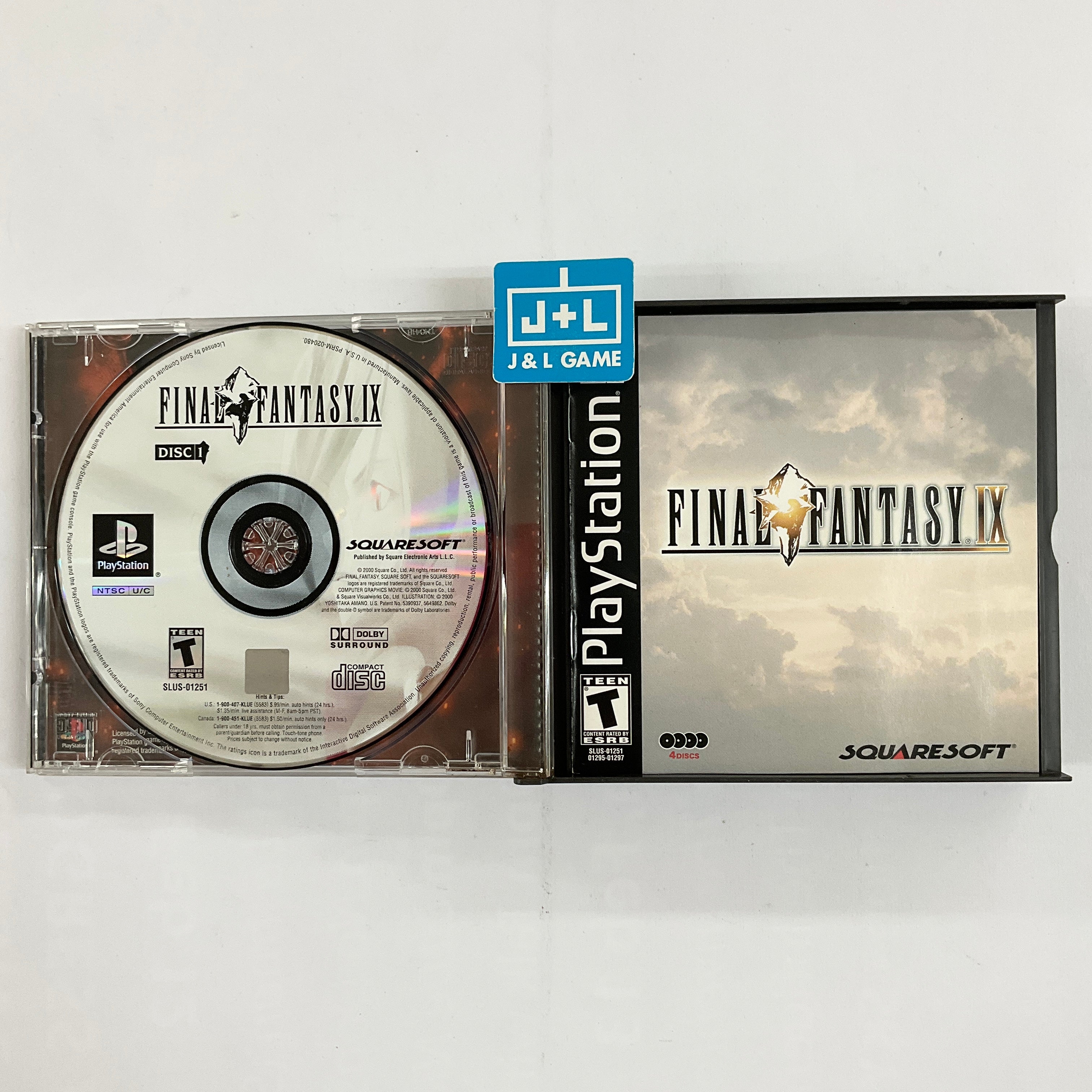 Final Fantasy IX - (PS1) PlayStation 1 [Pre-Owned] Video Games SquareSoft   