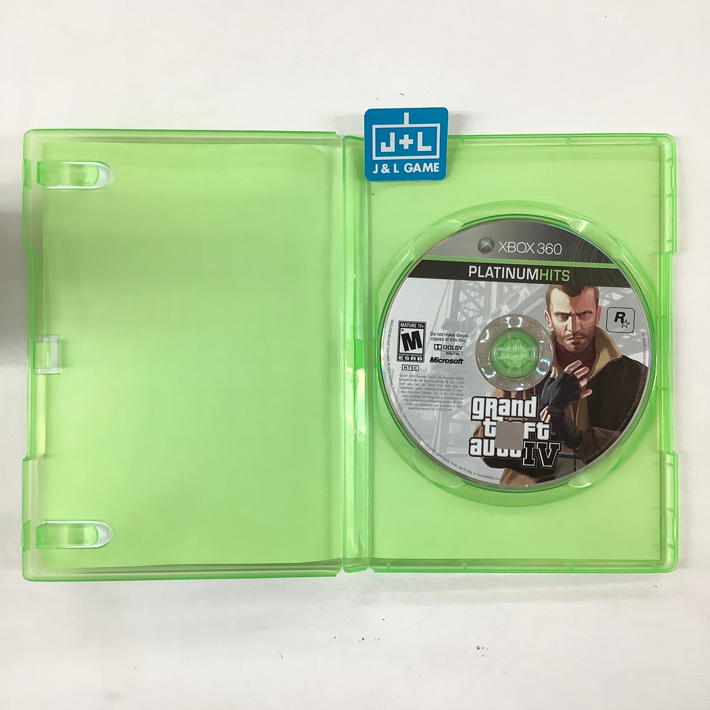Grand Theft Auto IV (Platinum Hits) - Xbox 360 [Pre-Owned] Video Games Rockstar Games   