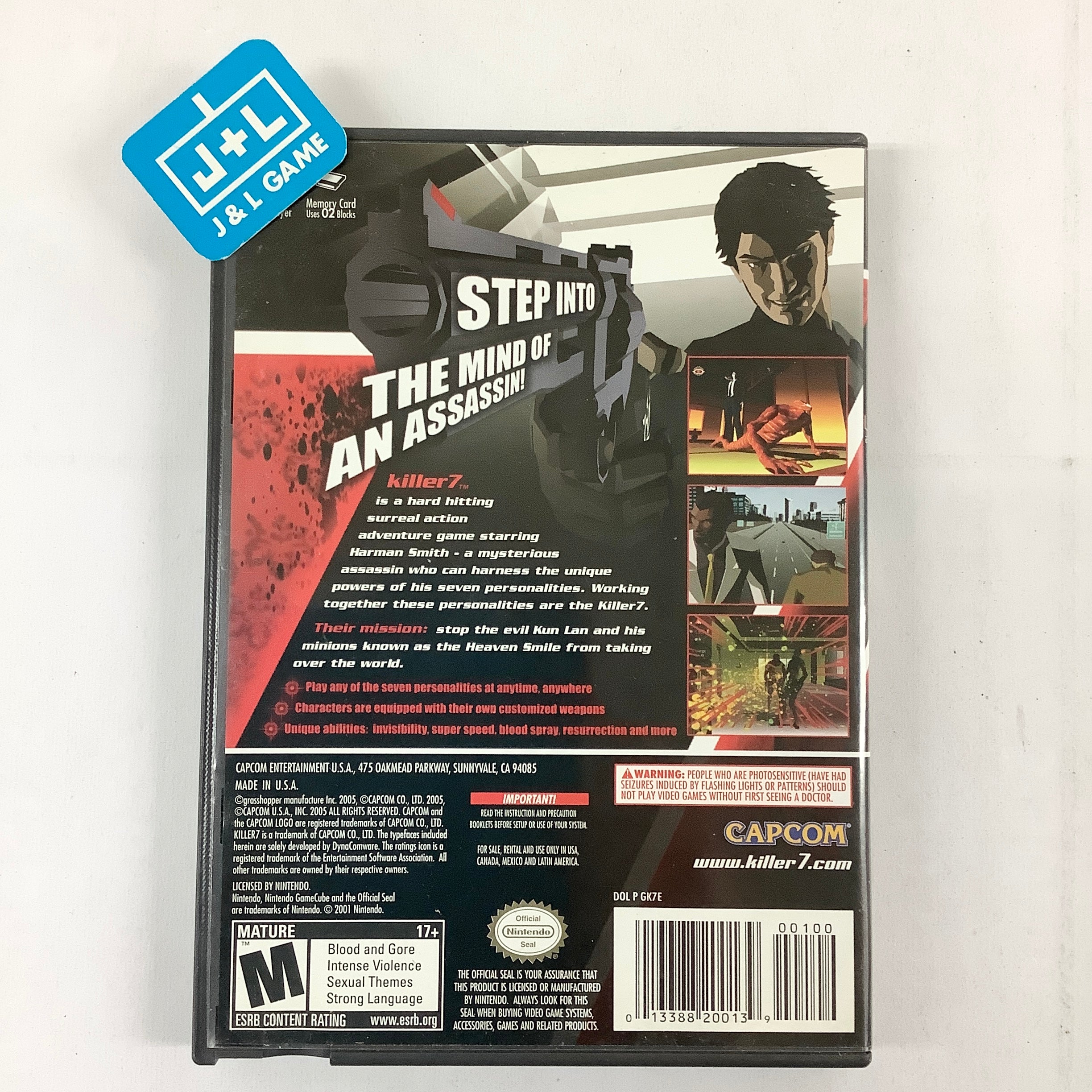 ゲームキューブソフト　killer７ Amazon.com: Killer 7 - Gamecube (Renewed) : Video Games