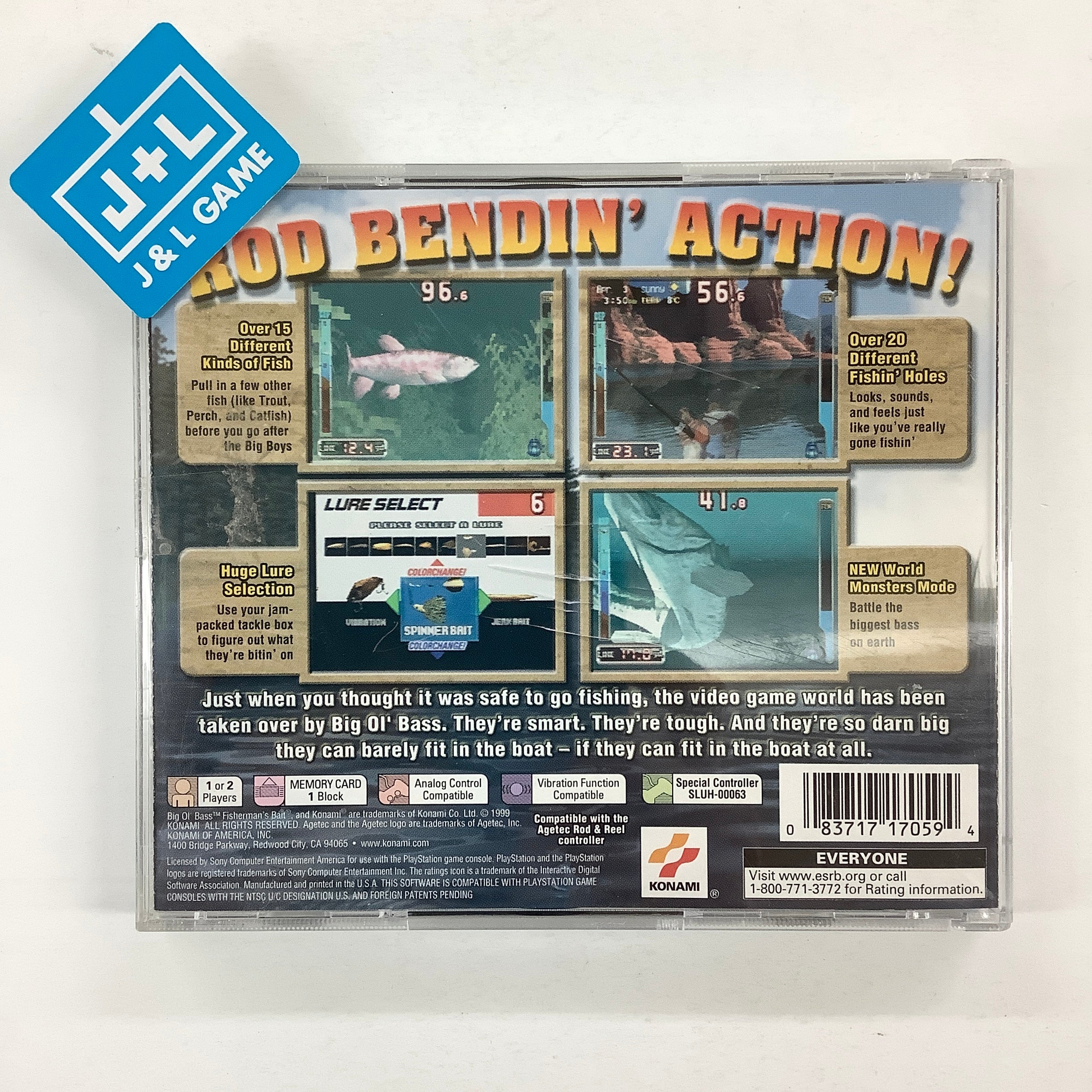 Fisherman's Bait 2: Big Ol' Bass - (PS1) PlayStation 1 [Pre-Owned] Video Games Konami   
