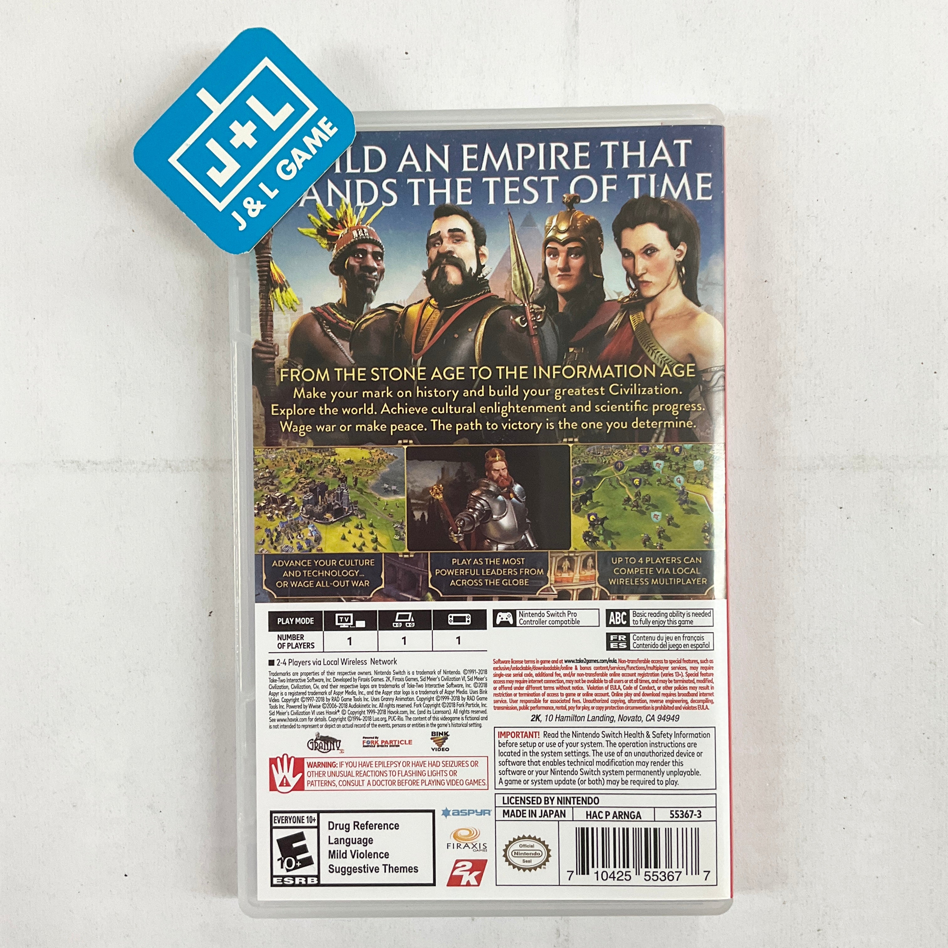 Sid Meier's Civilization VI - (NSW) Nintendo Switch [Pre-Owned] Video Games 2K Games   