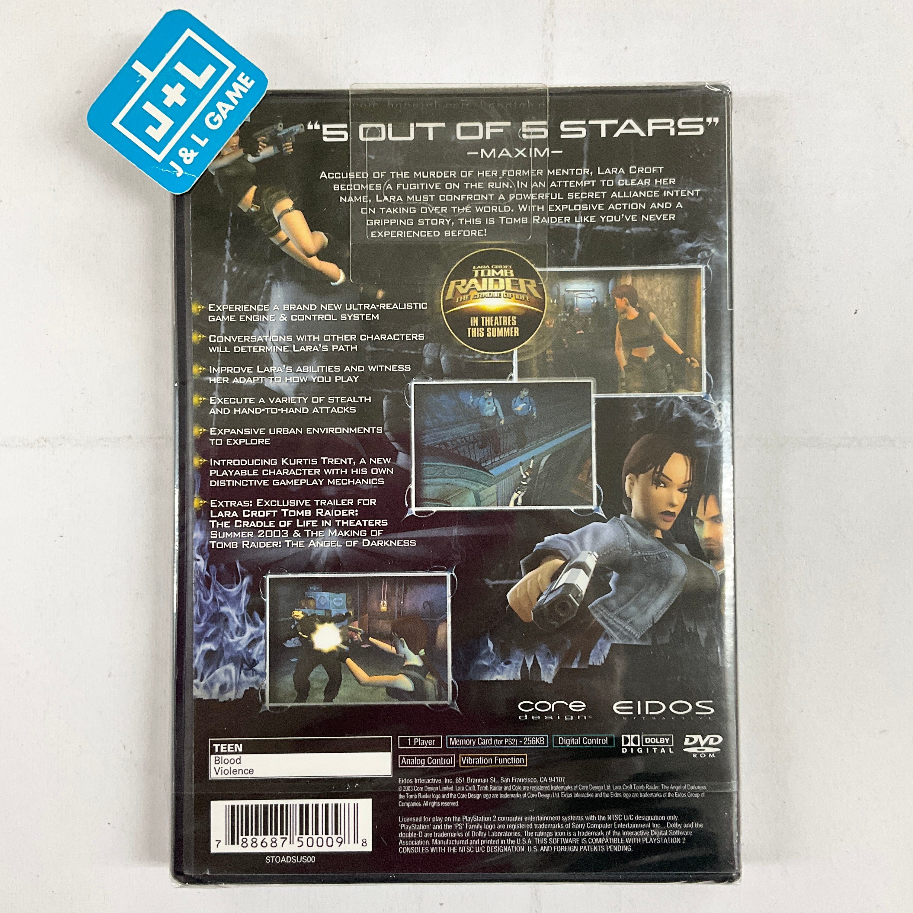 Tomb Raider: The Angel of Darkness - (PS2) PlayStation 2 Video Games Eidos Interactive   