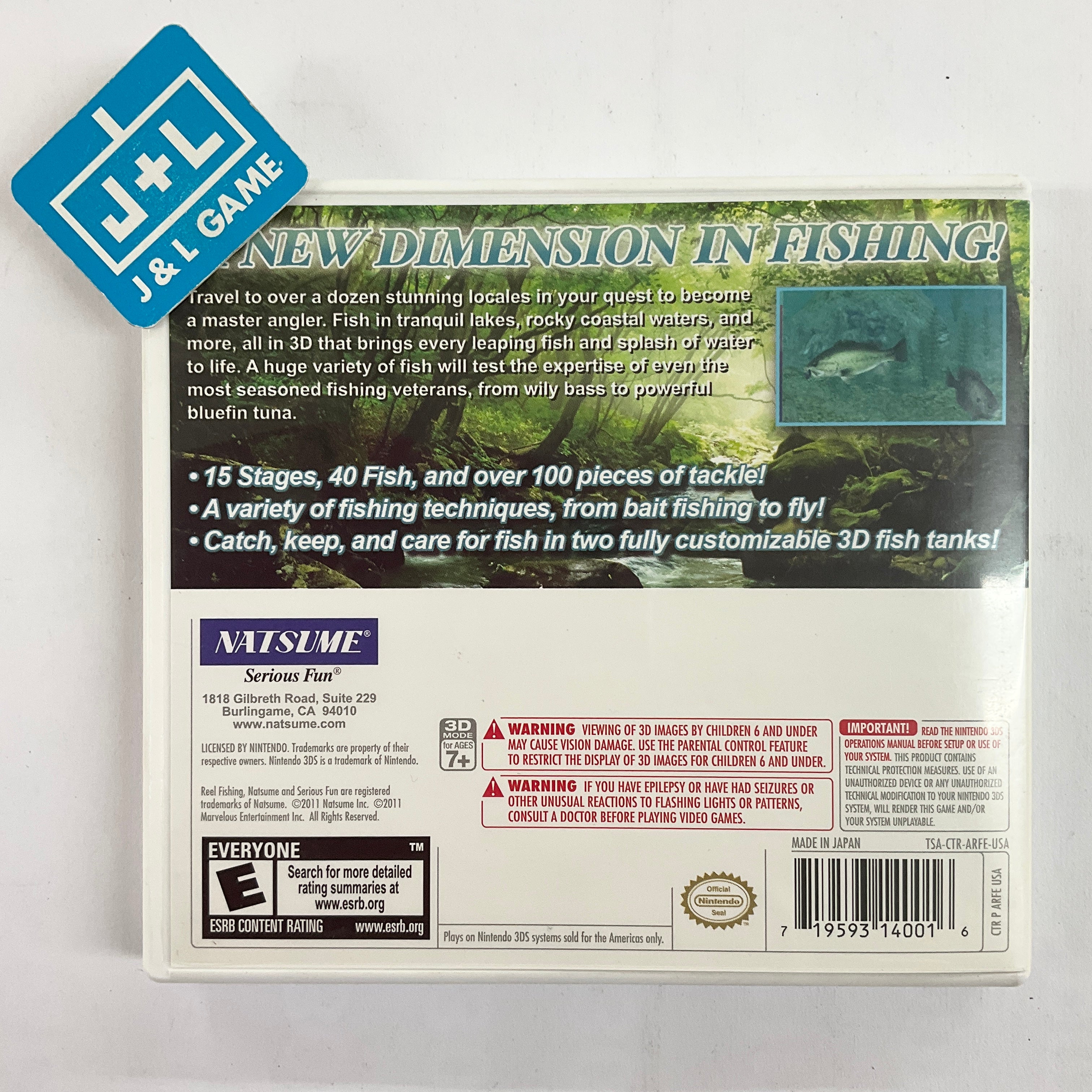 Reel Fishing Paradise 3D - Nintendo 3DS [Pre-Owned] Video Games Natsume   