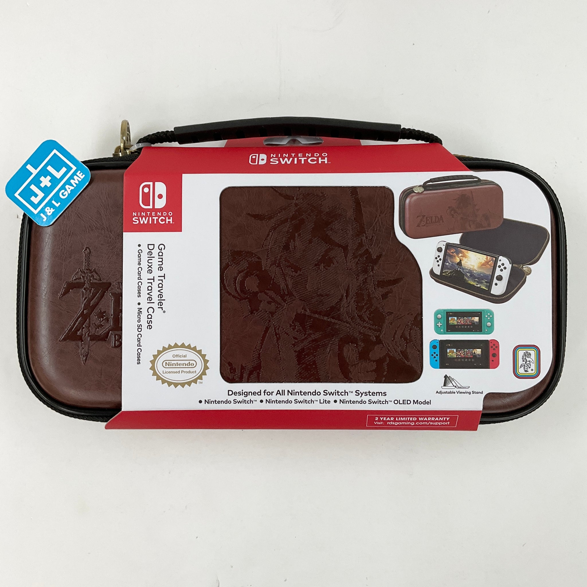 RDS Industries Deluxe Travel Case (Brown, Zelda) - (NSW) Nintendo Switch Accessories RDS Industries   