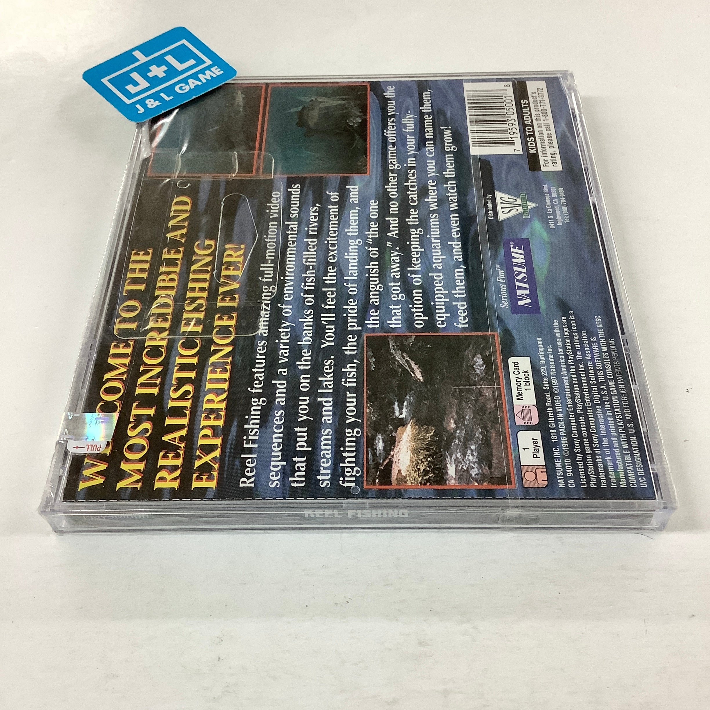 Reel Fishing - (PS1) PlayStation 1 Video Games Natsume   