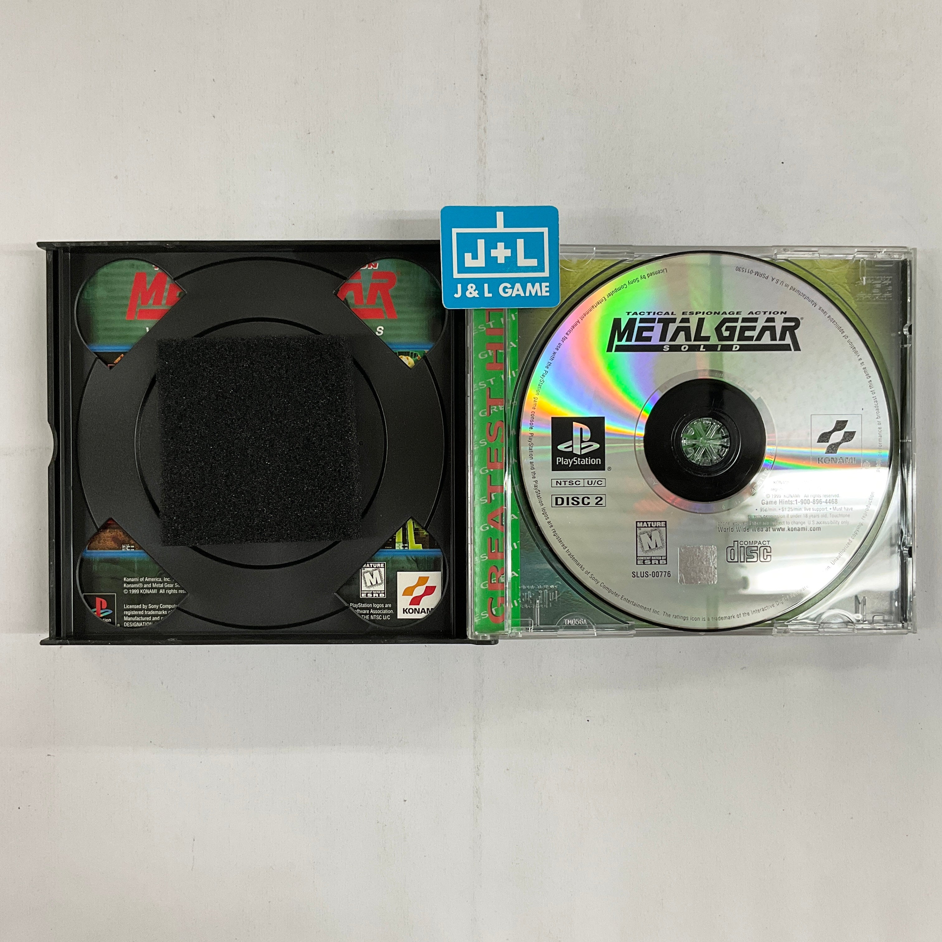 metal gear solid 1 cd Metal Gear Solid (Greatest Hits)