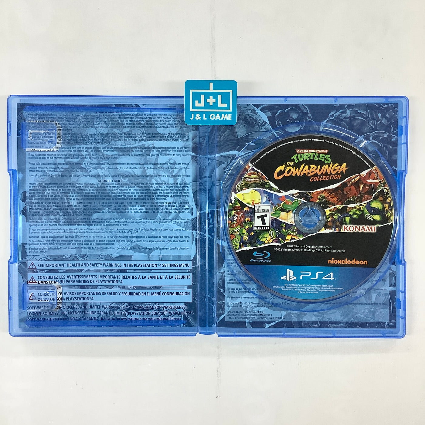 Teenage Mutant J&L PlaySta Collection Cowabunga - (PS4) Turtles: The Ninja | Game
