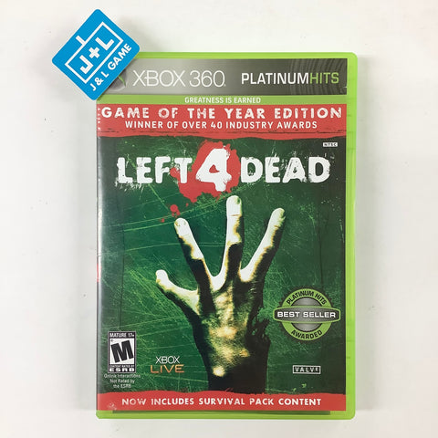 Left 4 Dead (Platinum Hits) - Xbox 360 [Pre-Owned] Video Games Electronic Arts   