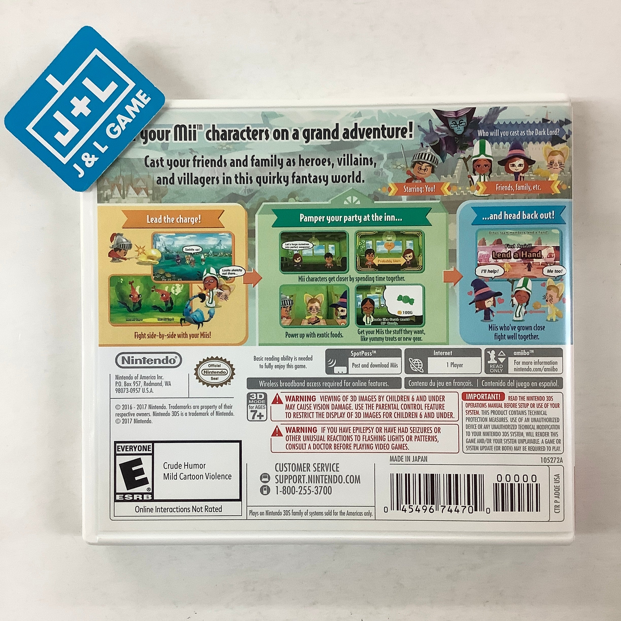 Miitopia - Nintendo 3DS [Pre-Owned] | J&L Game