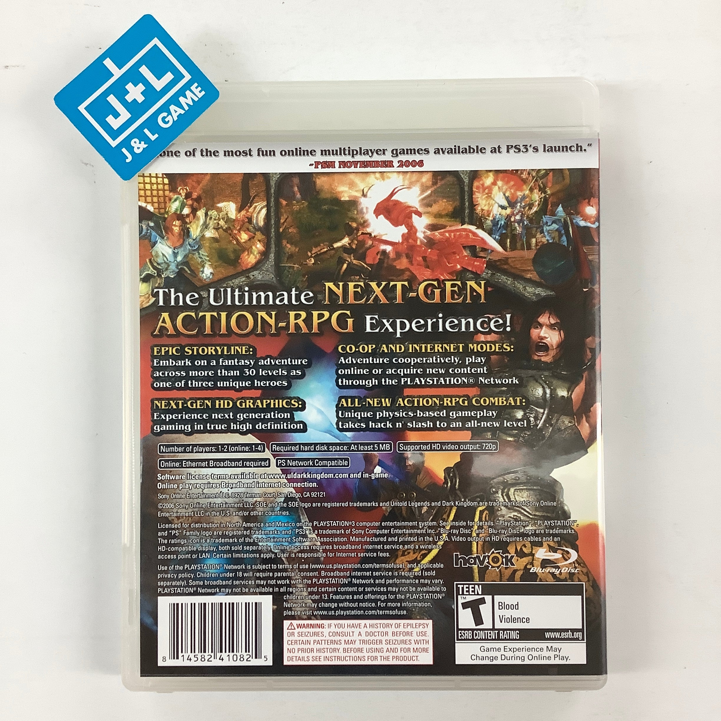 Untold Legends: Dark Kingdom - (PS3) PlayStation 3 [Pre-Owned] Video Games Sony Online Entertainment   