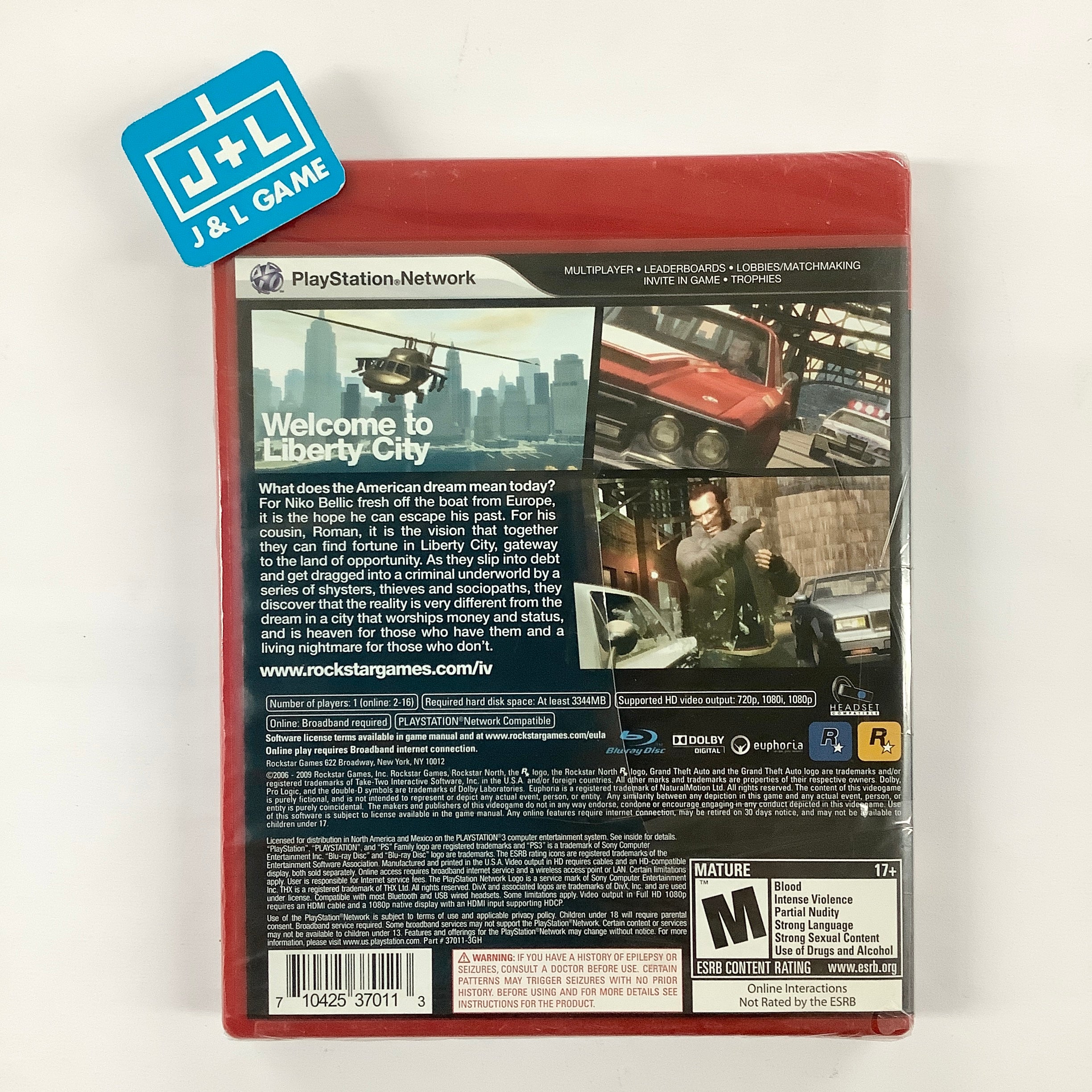 Grand Theft Auto IV (Greatest Hits) - (PS3) PlayStation 3 Video Games Rockstar Games   