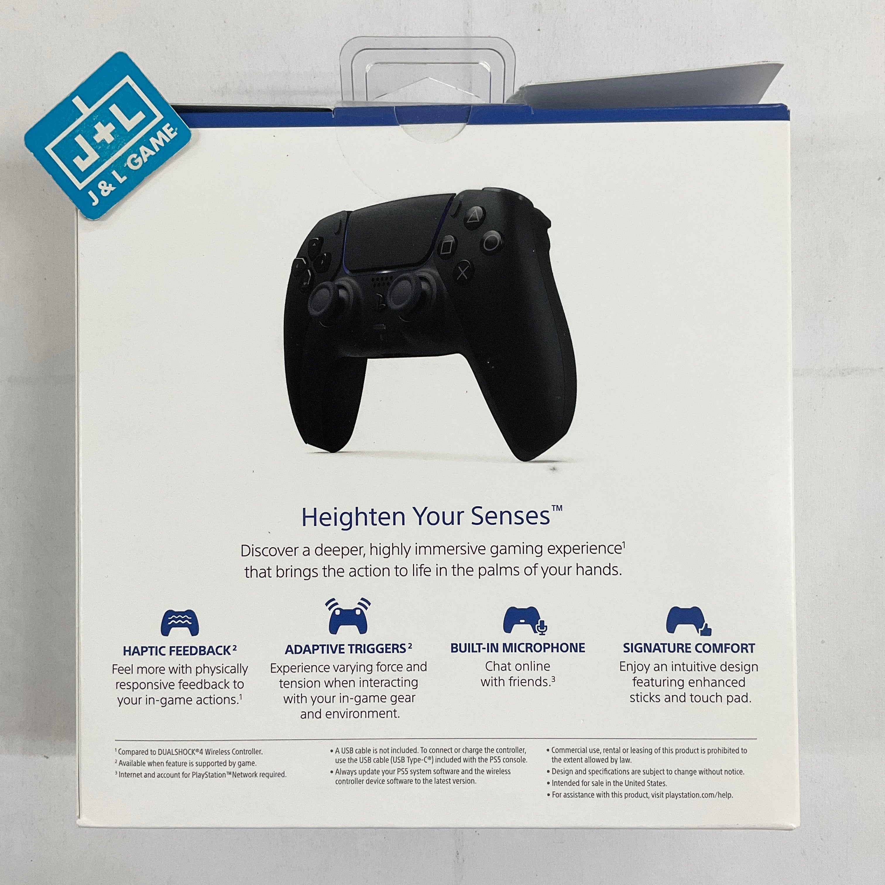 SONY PlayStation 5 DualSense Wireless Controller (Midnight Black) - (PS5) PlayStation 5 Accessories SONY   