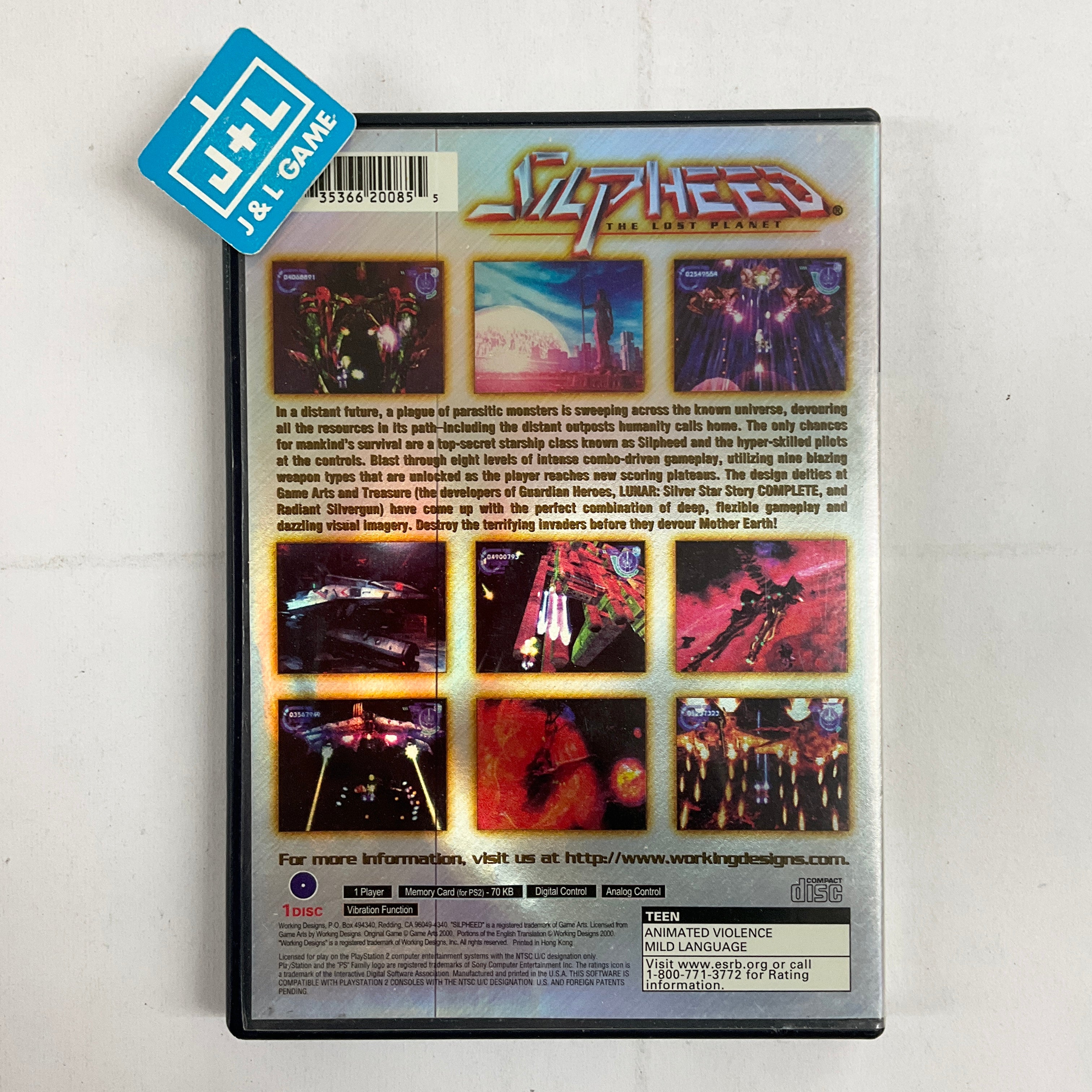 Silpheed: The Lost Planet -  (PS2) PlayStation 2 [Pre-Owned] Video Games Working Designs   