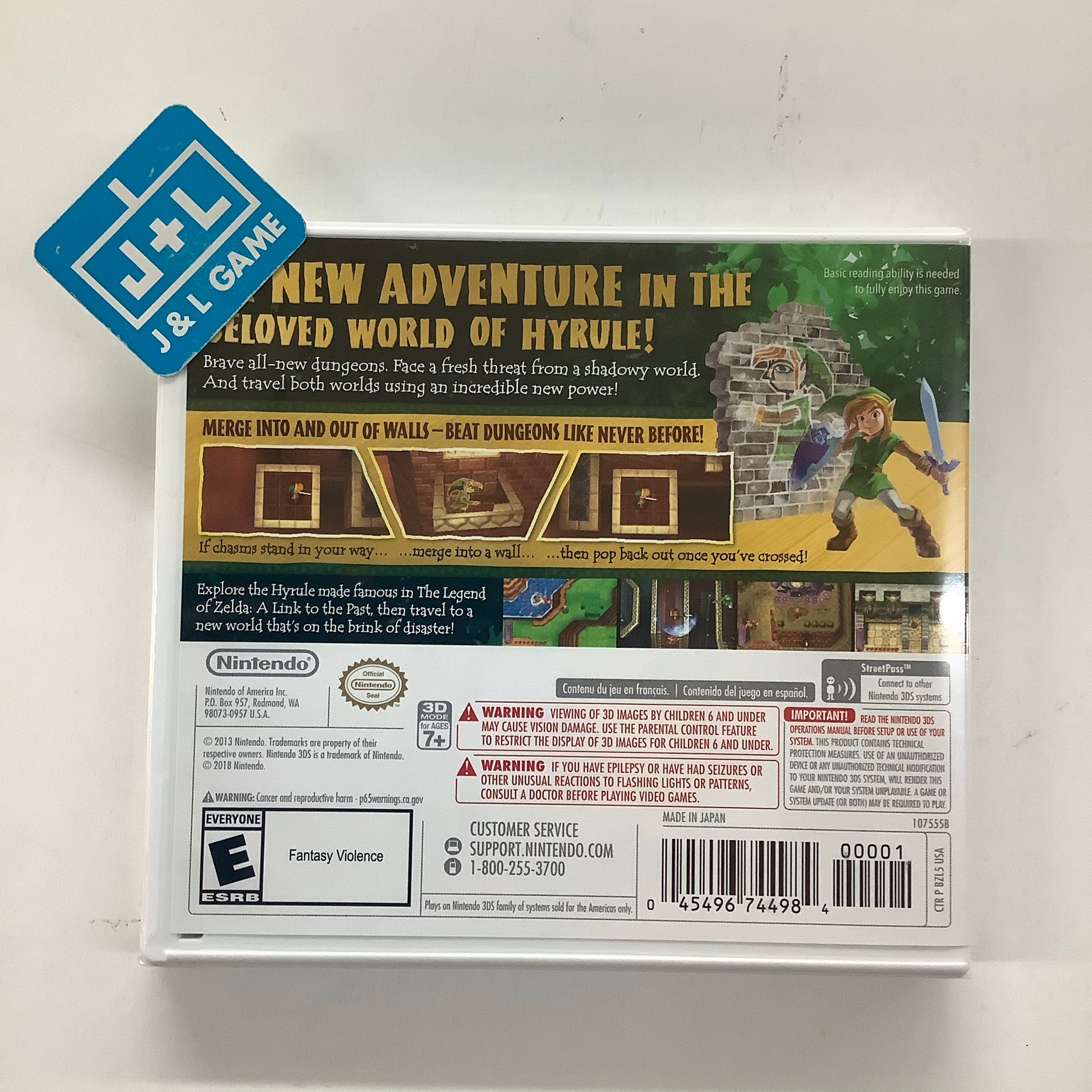 The Legend of Zelda: A Link Between Worlds (Nintendo Selects) - Nintendo 3DS Video Games Nintendo   