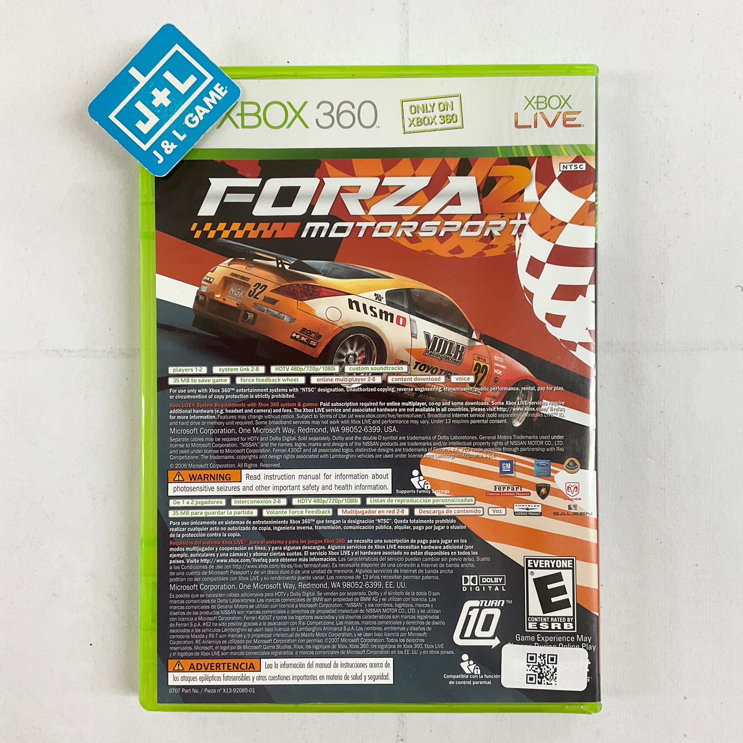 Marvel: Ultimate Alliance / Forza Motorsport 2 - Xbox 360 [Pre-Owned] Video Games Microsoft Game Studios   