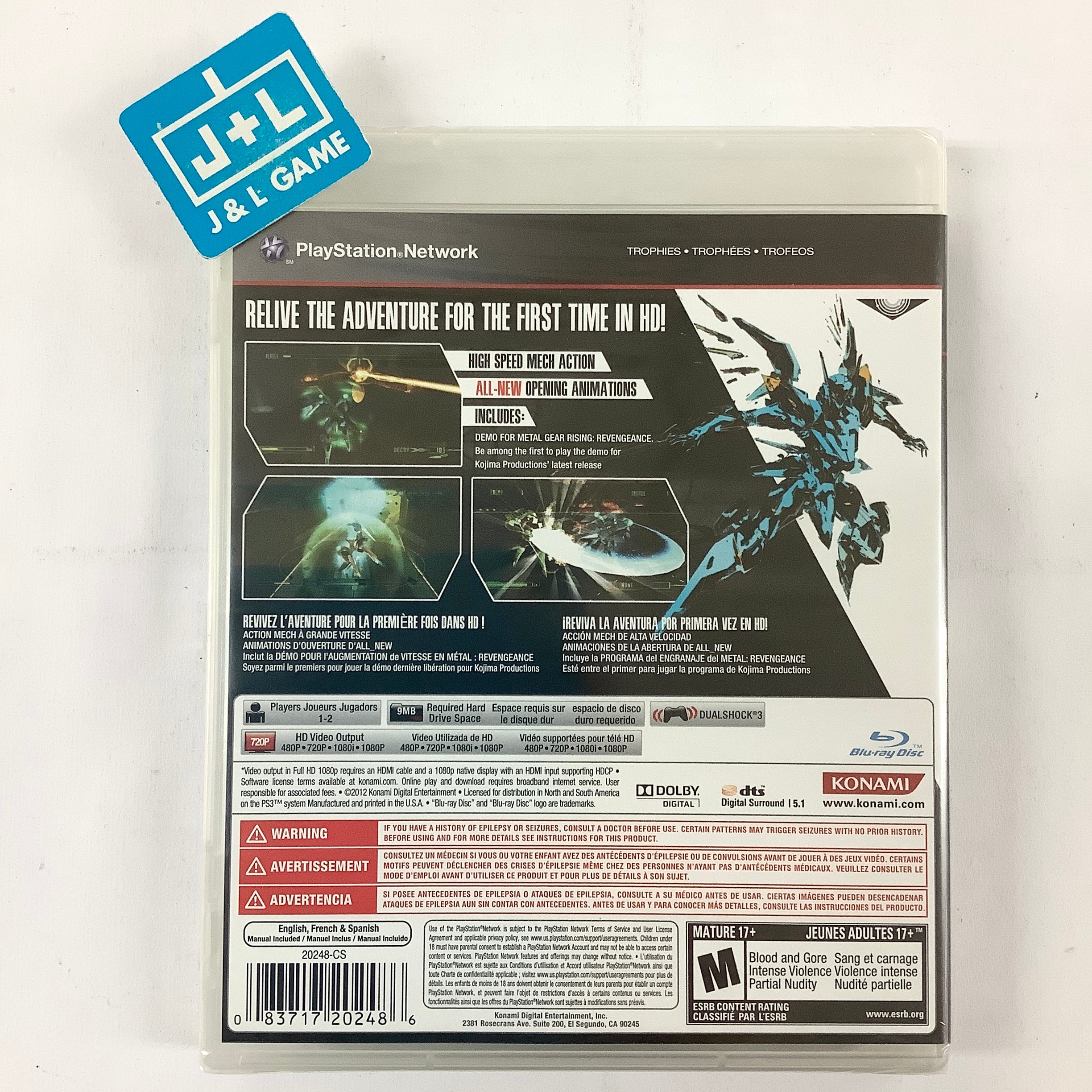 Zone of the Enders HD Collection - (PS3) PlayStation 3 Video Games Konami   