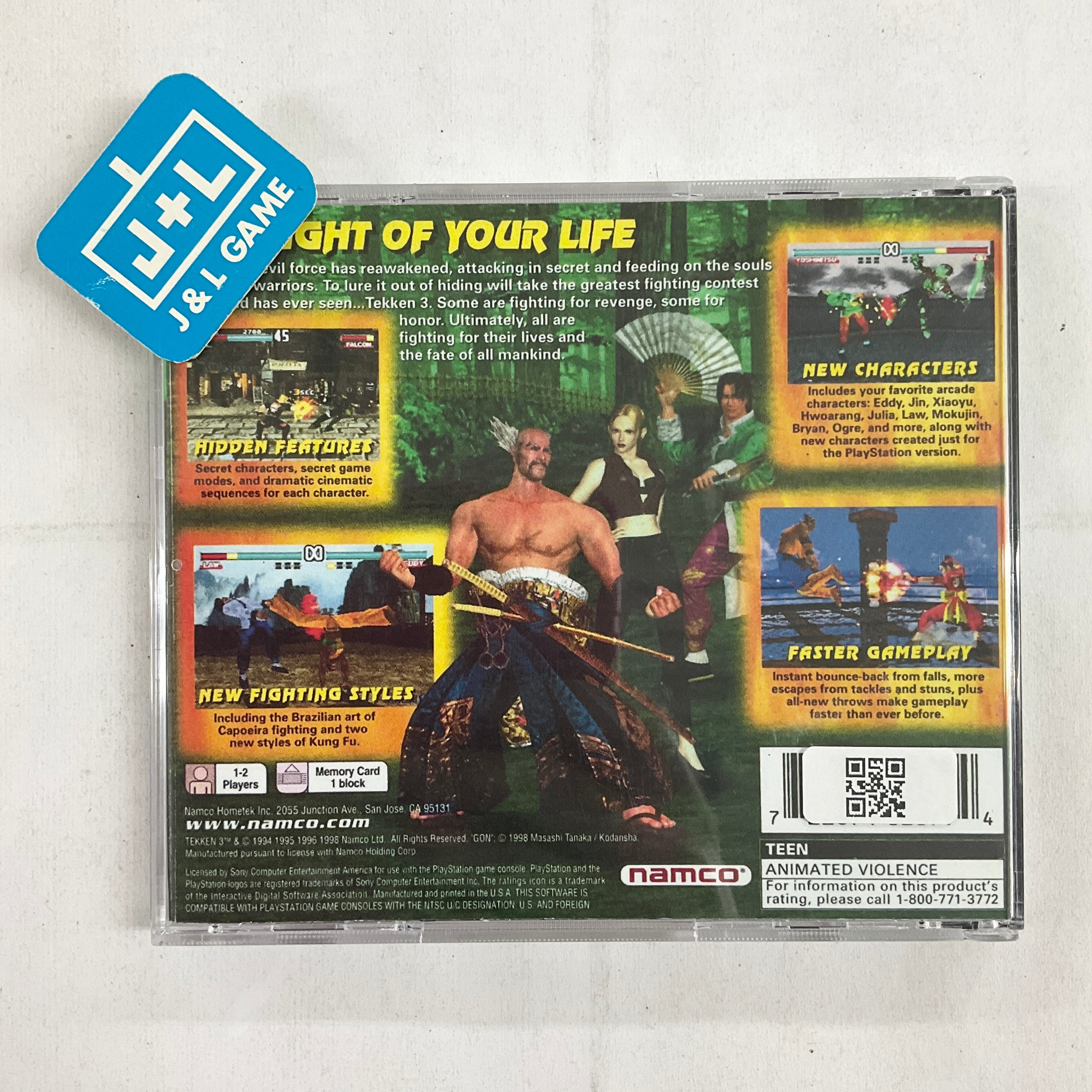 Tekken 3 (Greatest Hits) - (PS1) PlayStation 1 [Pre-Owned] | J&L Game
