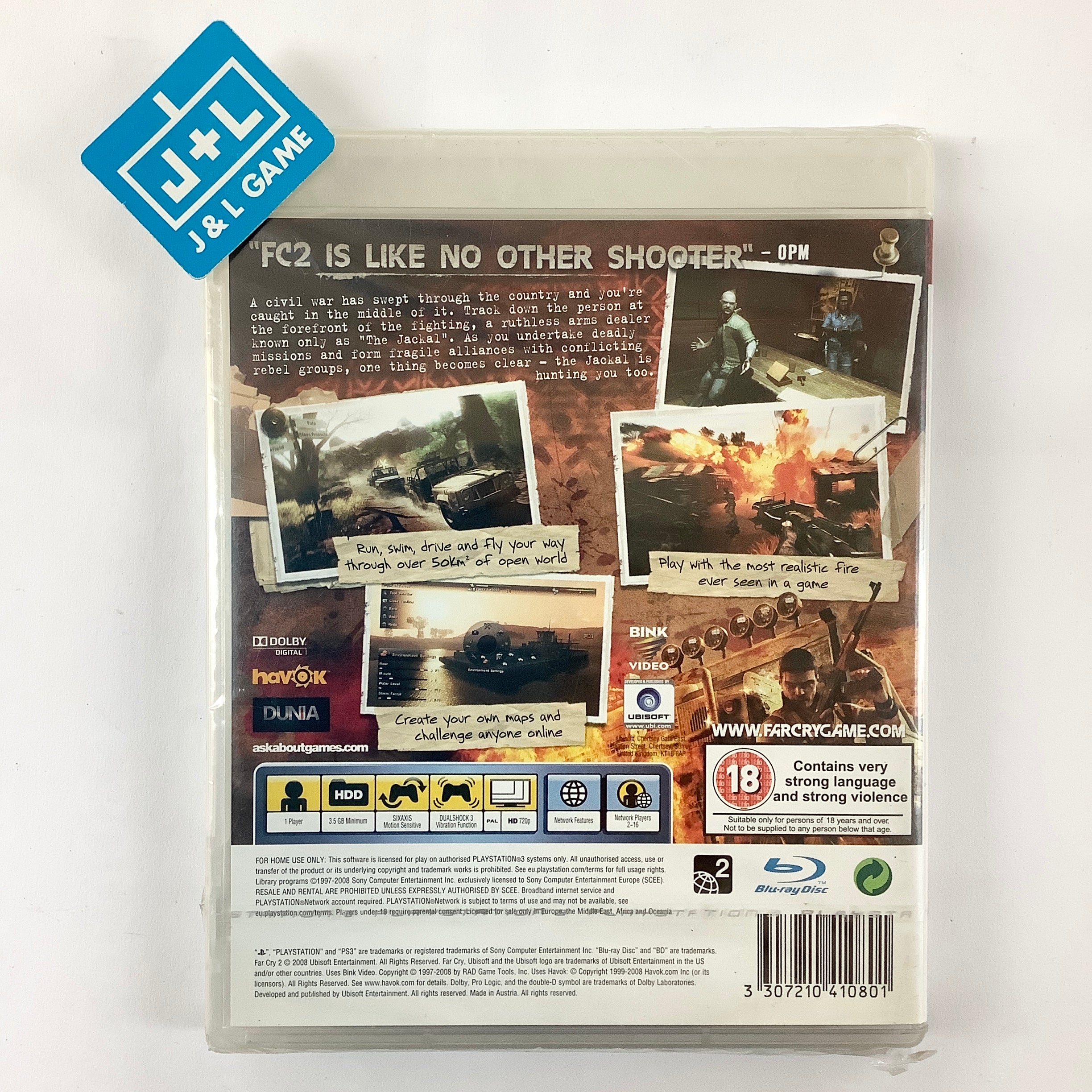 Far Cry 2 - (PS3) PlayStation 3 (European Import) Video Games Ubisoft   
