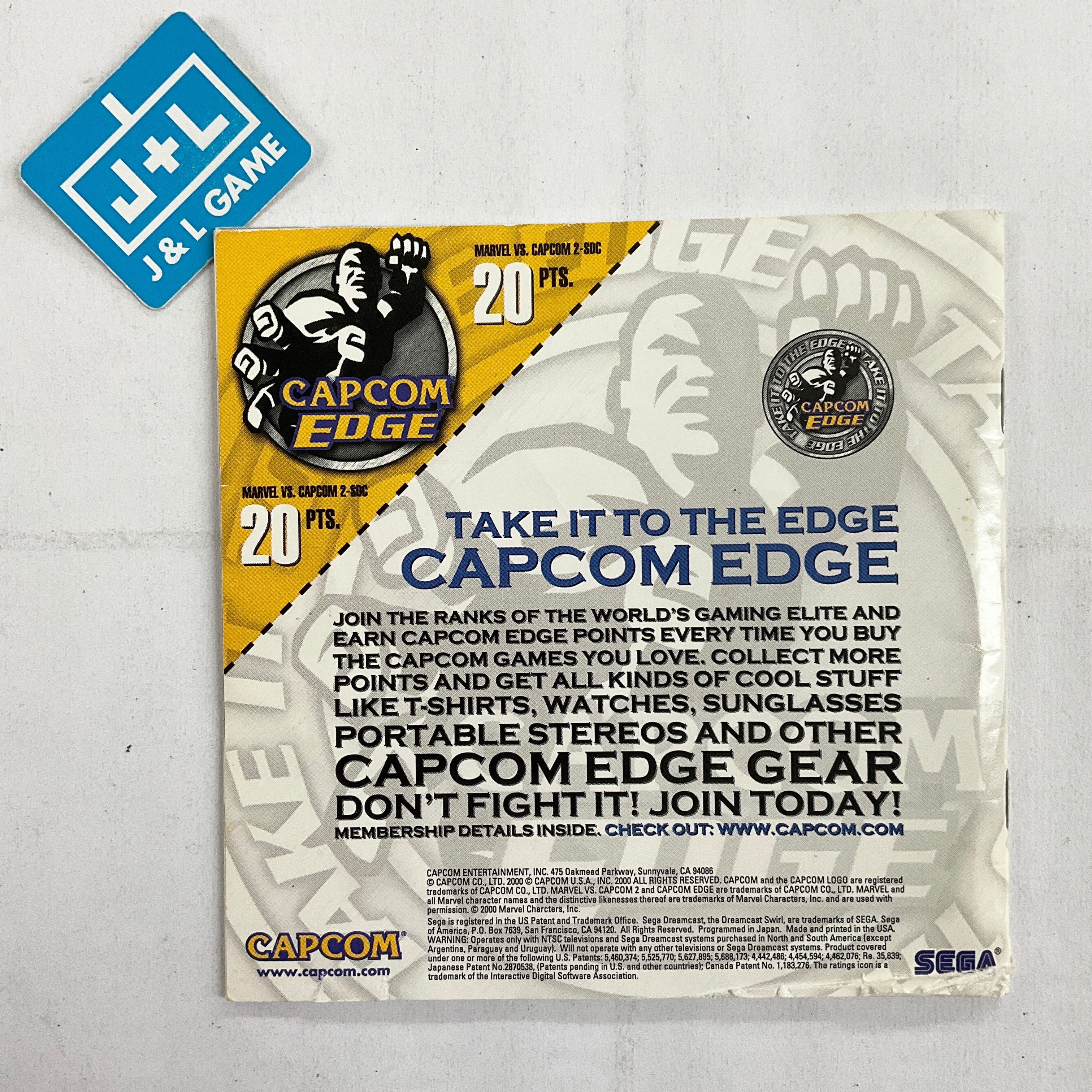Marvel vs Capcom 2 - (DC) SEGA Dreamcast [Pre-Owned] | J&L Game