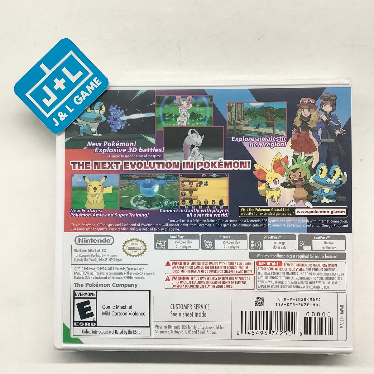 Pokemon Y - Nintendo 3DS (World Edition) | J&L Game