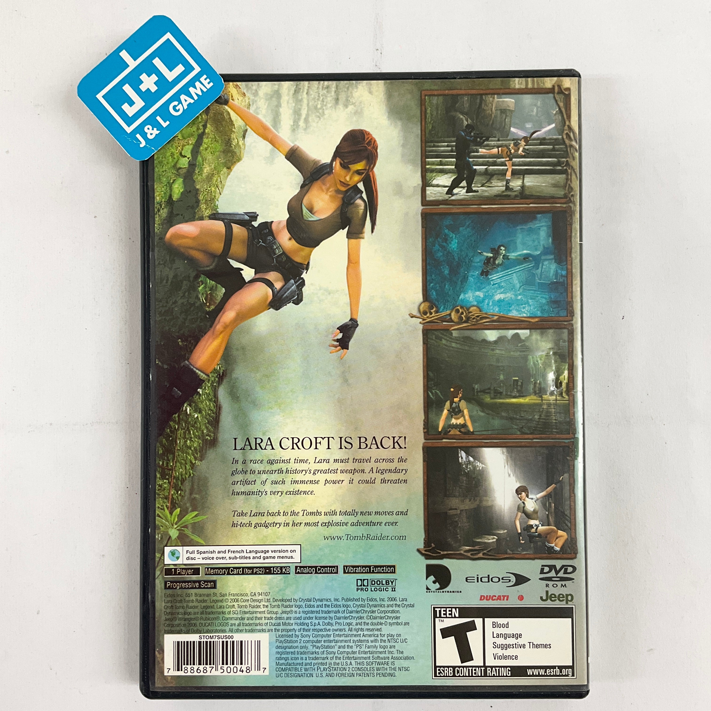Tomb Raider: Legend - (PS2) PlayStation 2 [Pre-Owned] Video Games Eidos Interactive   