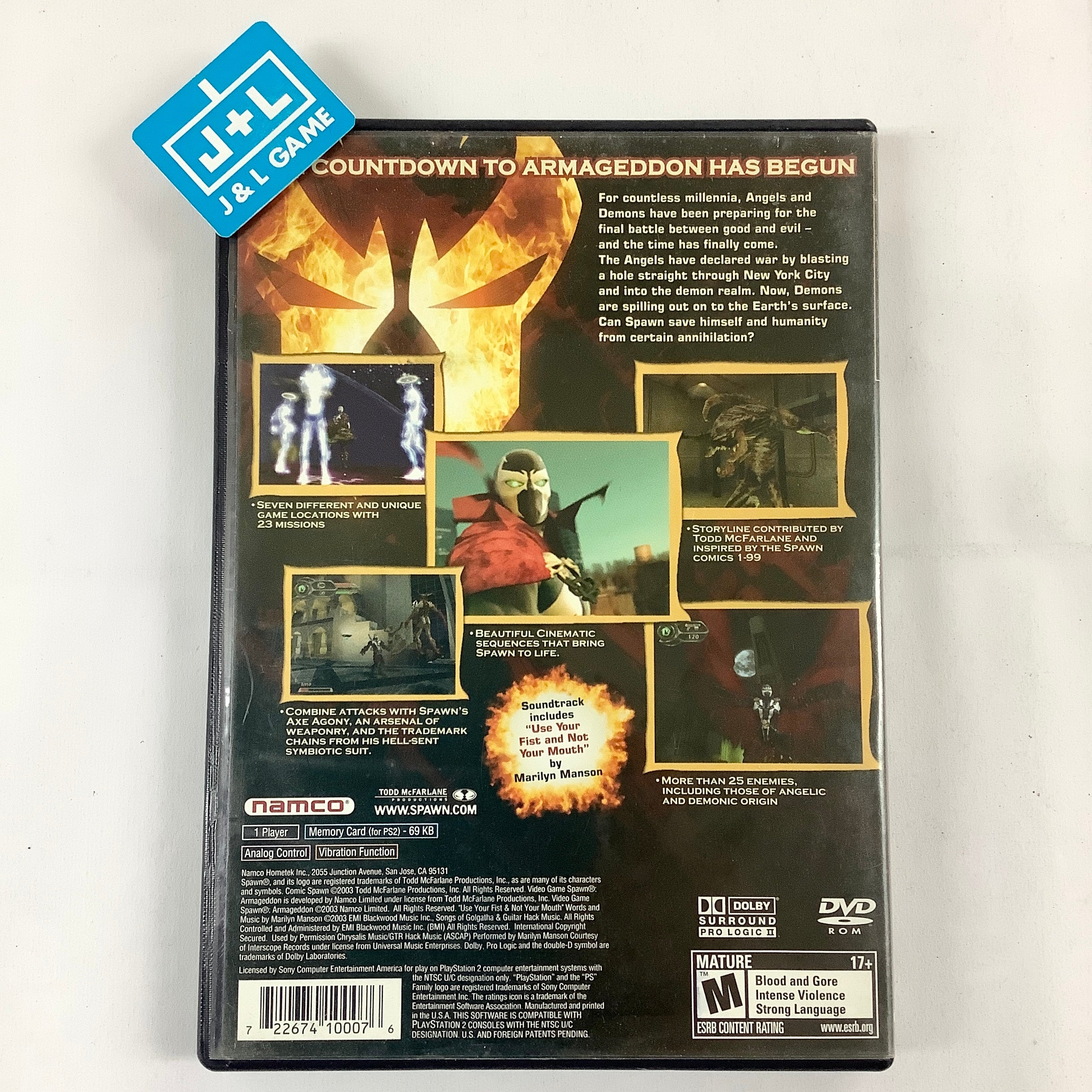 Spawn: Armageddon - (PS2) PlayStation 2 [Pre-Owned] Video Games Namco   
