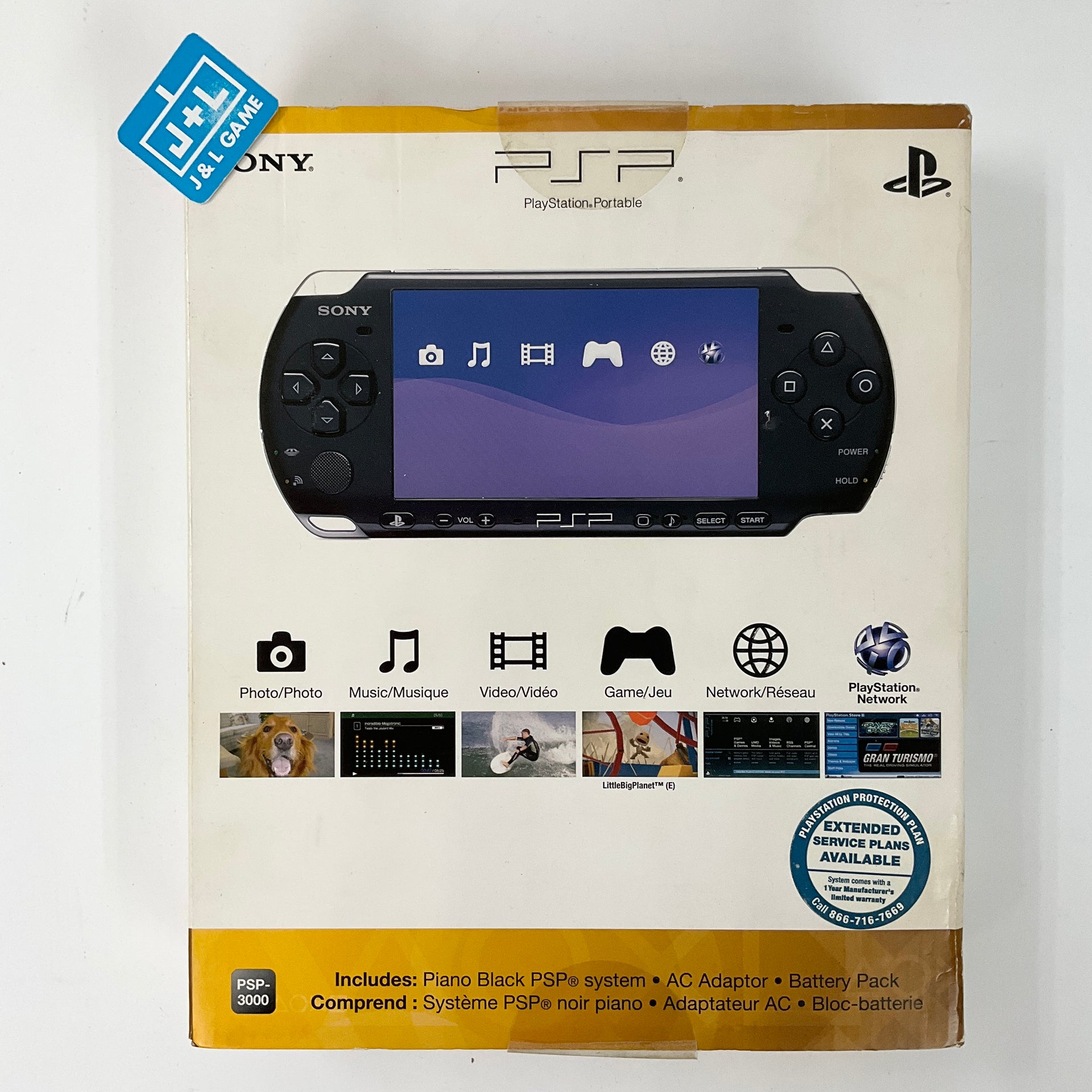 Sony PlayStation Portable 3000 Console (Piano Black) Sony PSP