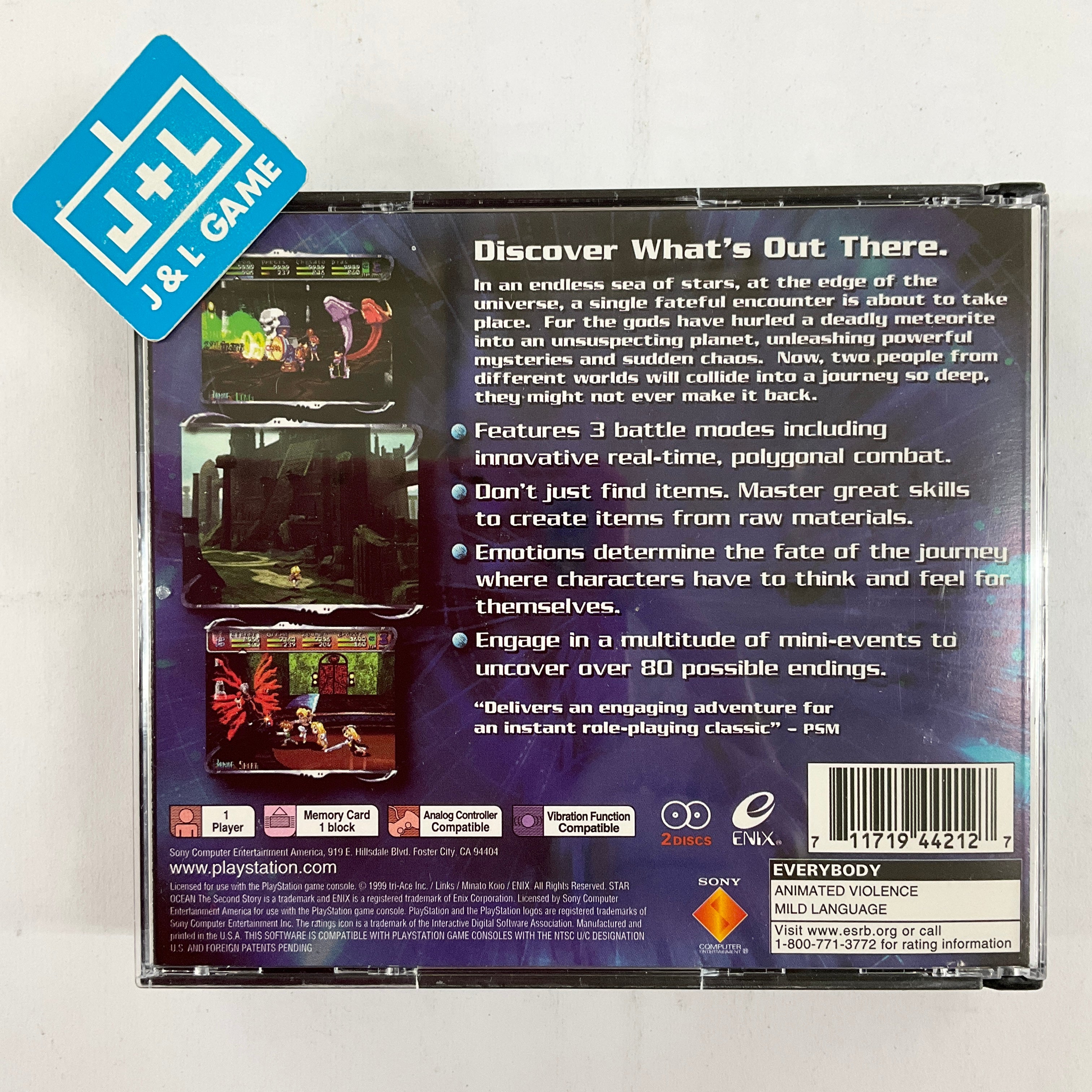 Star Ocean: The Second Story - (PS1) PlayStation 1 [Pre-Owned] Video Games Enix Corporation   