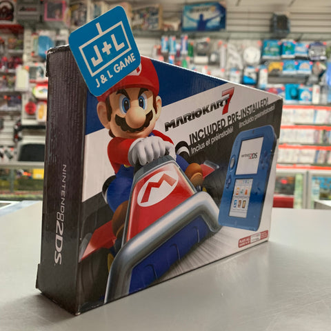 Nintendo 2DS Console - (Electric Blue) with Mario Kart 7 - Nintendo 3DS Consoles Nintendo   
