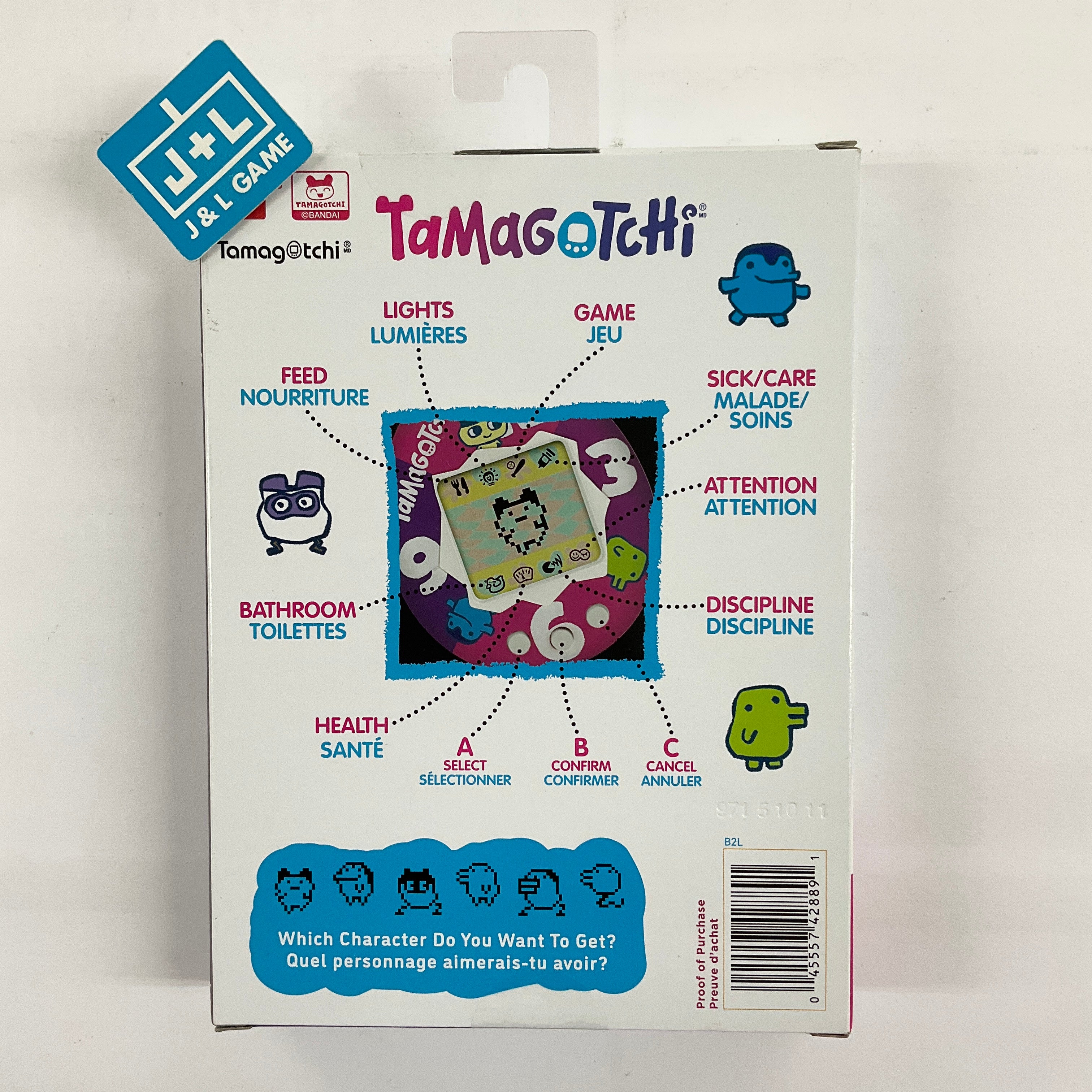 The Original Tamagotchi (Gen 1) (Purple-Pink Clock) - Tamagotchi Toy Tamagotchi   