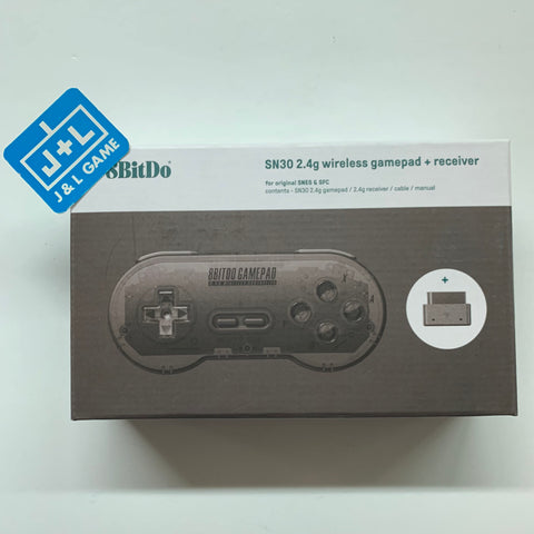 8Bitdo Sn30 2.4G Wireless Gamepad for Original SNES/SFC (Transparent Edition) - (SNES) Super Nintendo Accessories 8Bitdo   