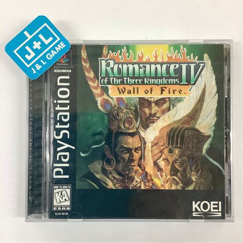 Romance of the Three Kingdoms IV: Wall of Fire - (PS1) PlayStation 1 [Pre-Owned] Video Games Koei   