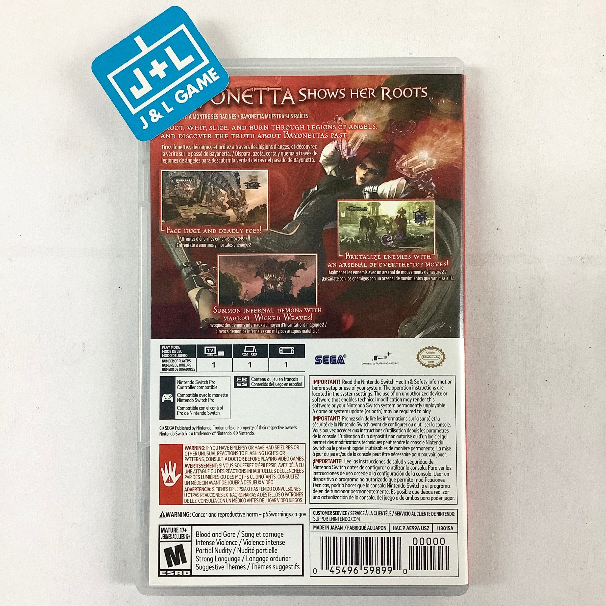 Bayonetta - (NSW) Nintendo Switch [Pre-Owned] Video Games Nintendo   