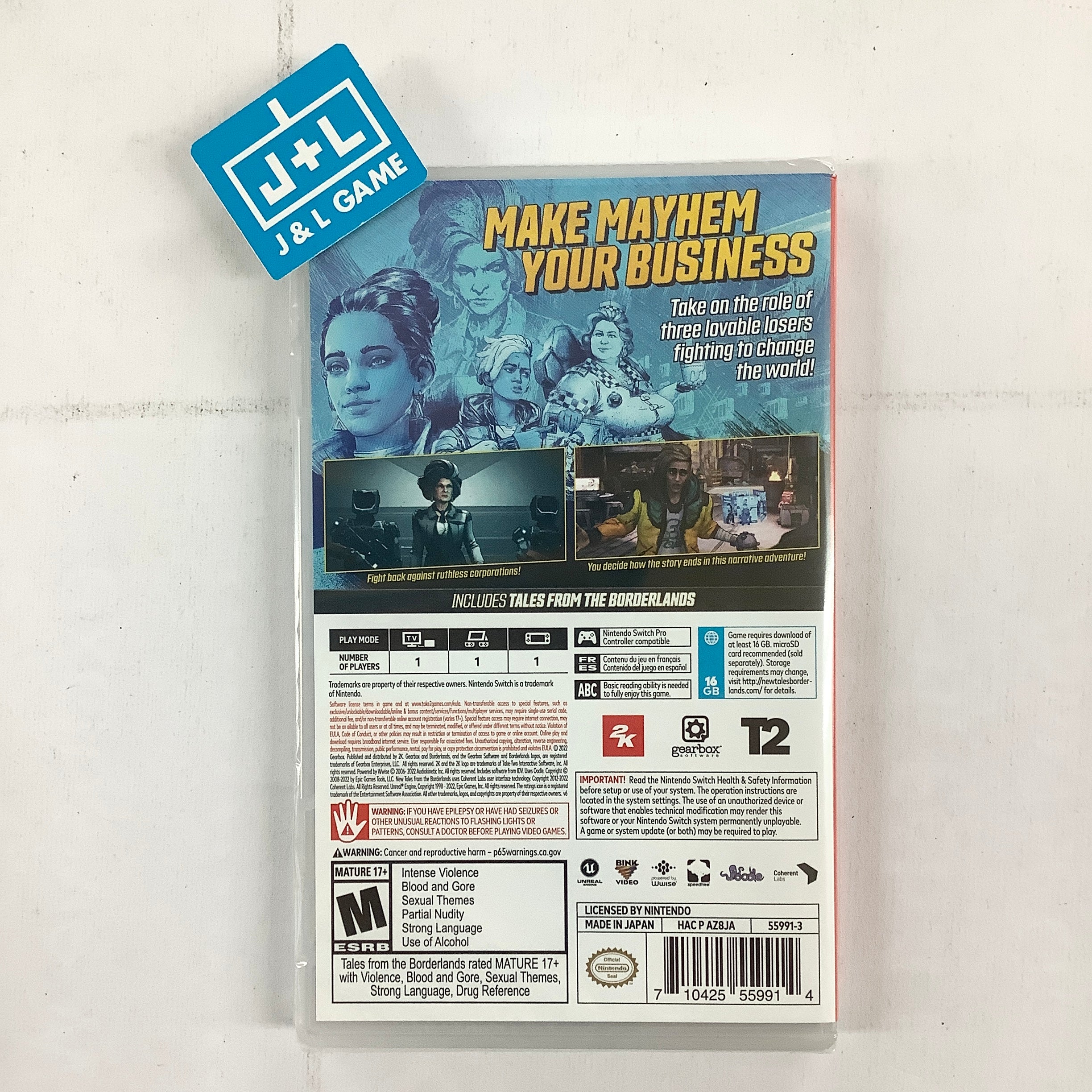 New Tales from the Borderlands (Deluxe Edition) - (NSW) Nintendo Switch Video Games 2K   