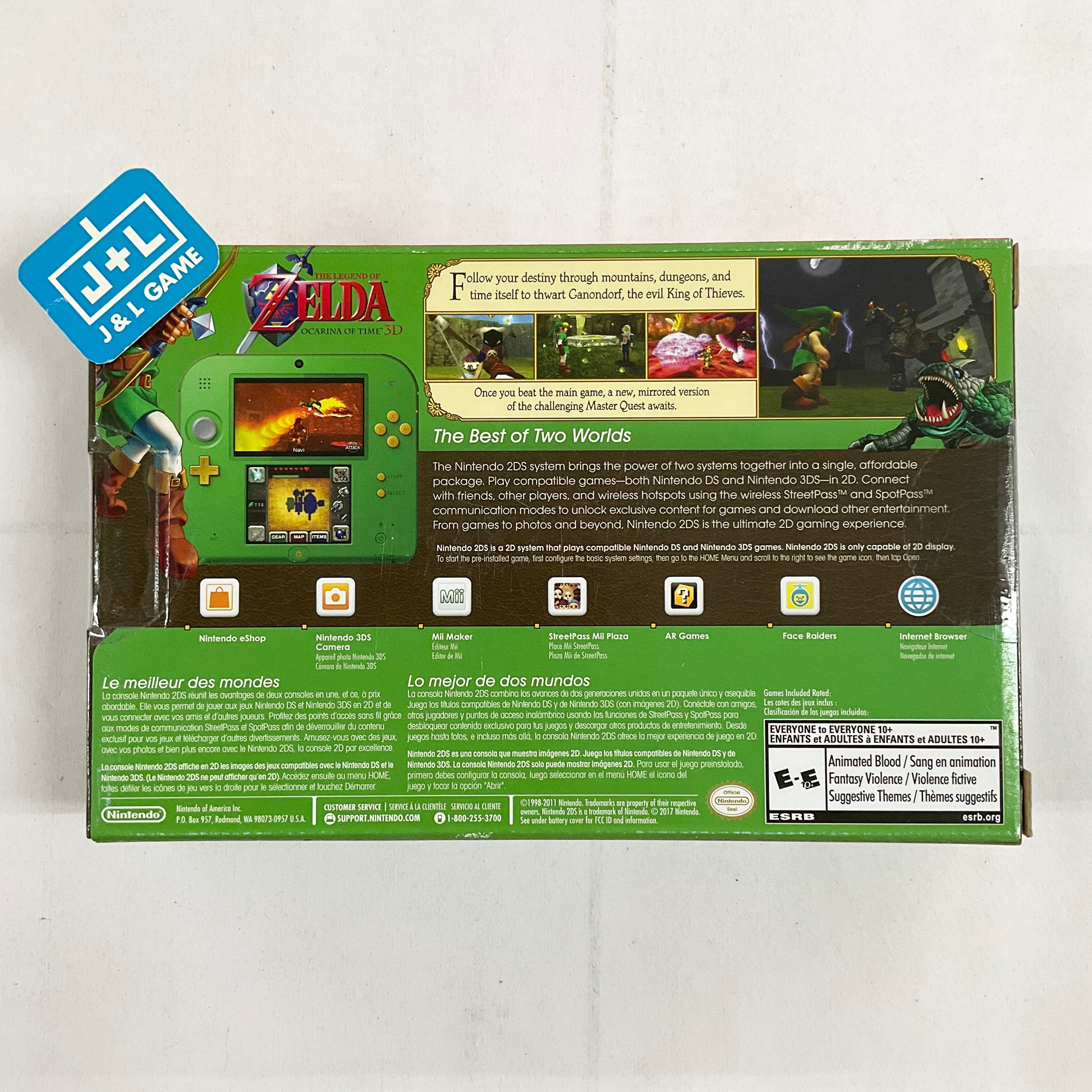 Nintendo 2DS Console - Legend of Zelda Ocarina of Time 3D - Nintendo 3DS Consoles Nintendo   