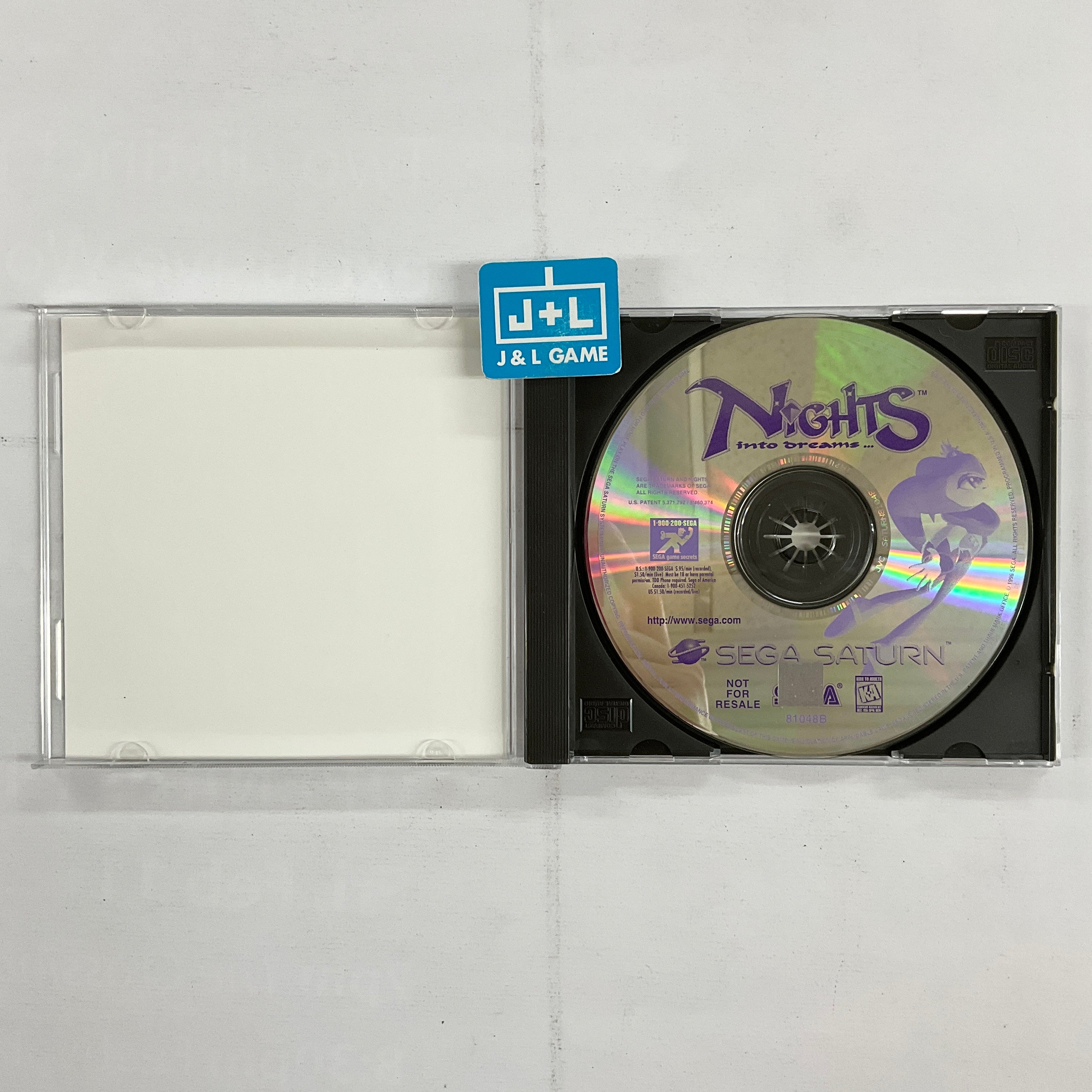 NiGHTS Into Dreams... (Not For Resale) - (SS) SEGA Saturn [Pre-Owned] Video Games Sega   