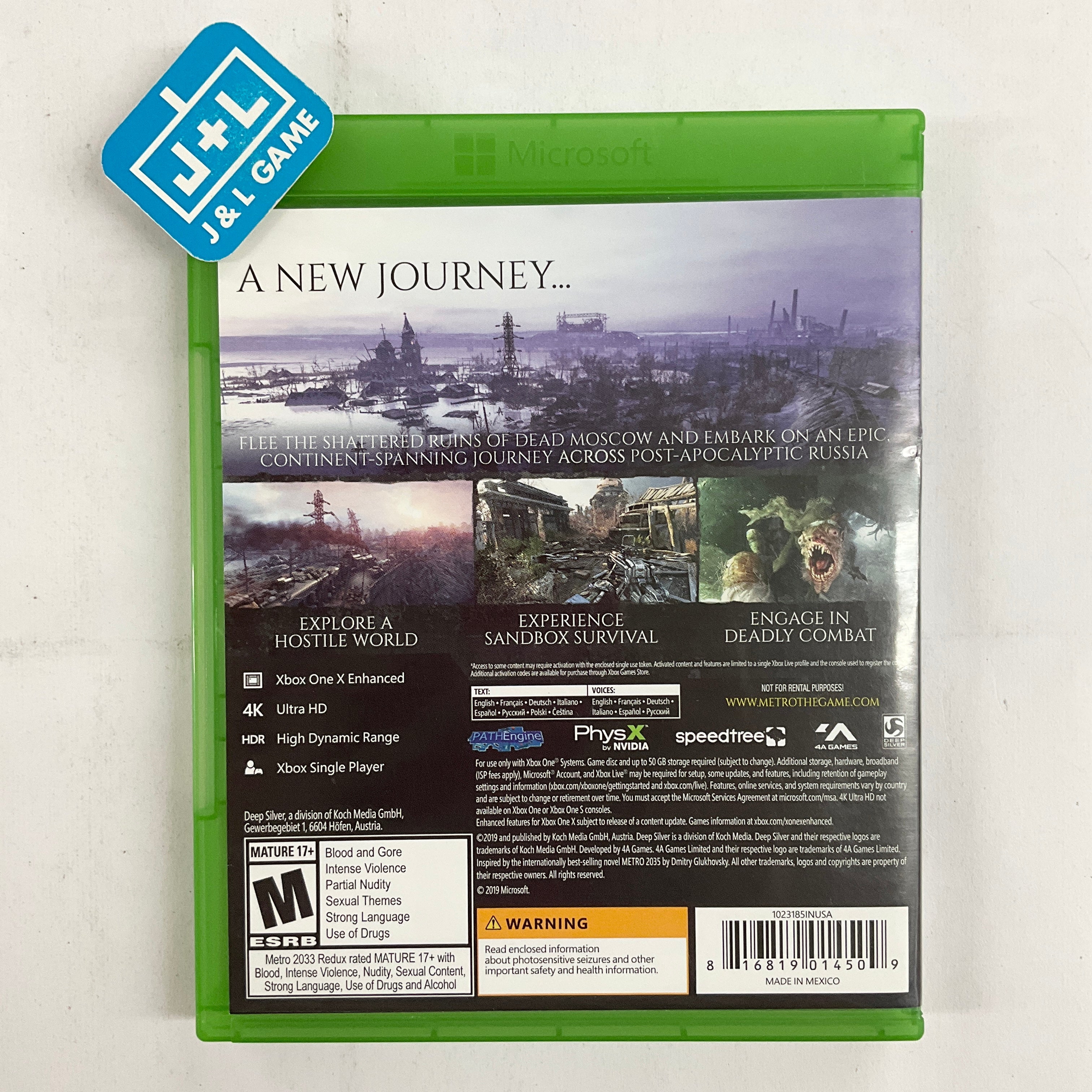 Metro Exodus - (XB1) Xbox One [Pre-Owned] Video Games Deep Silver   