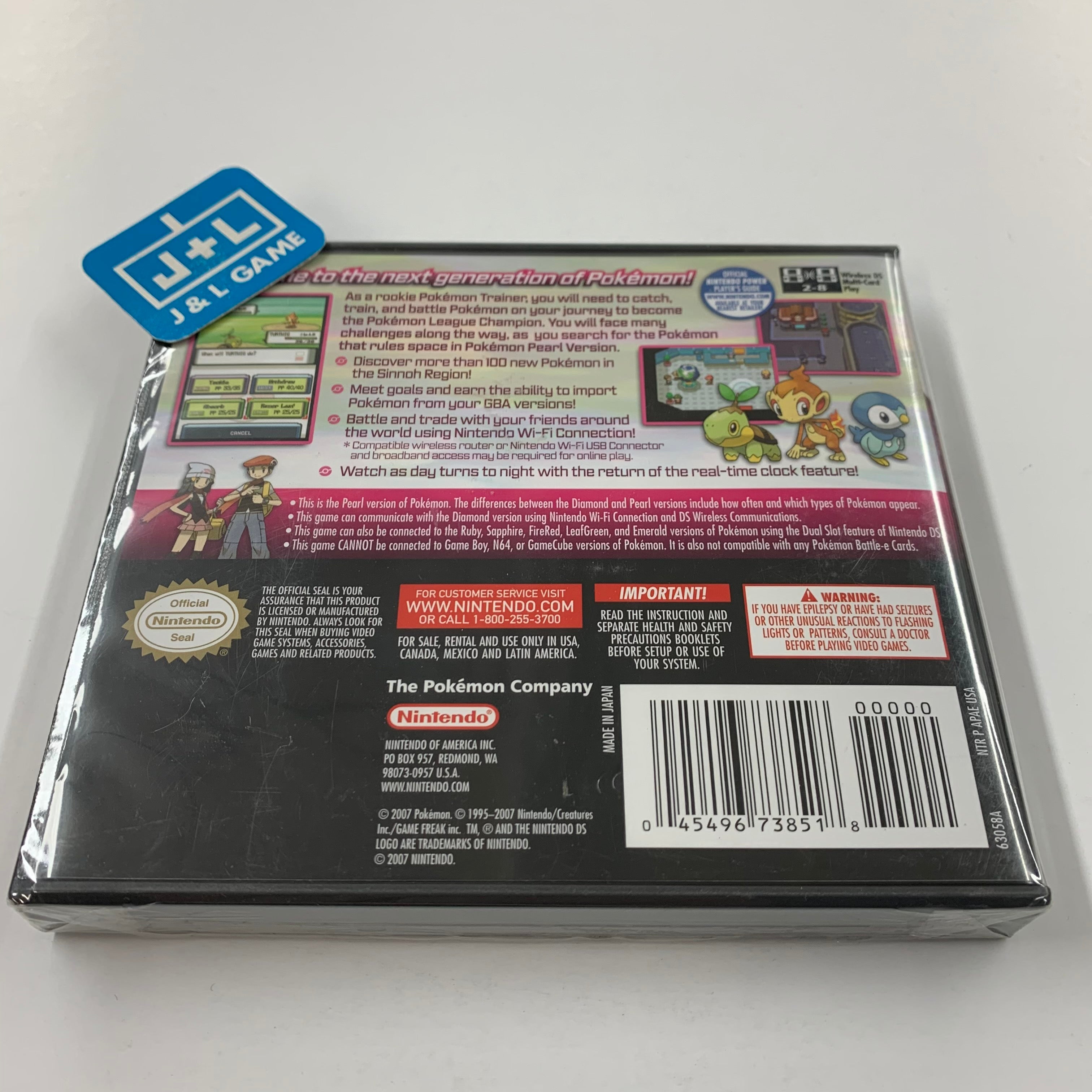 Pokemon Pearl Version - (NDS) Nintendo DS Video Games Nintendo   