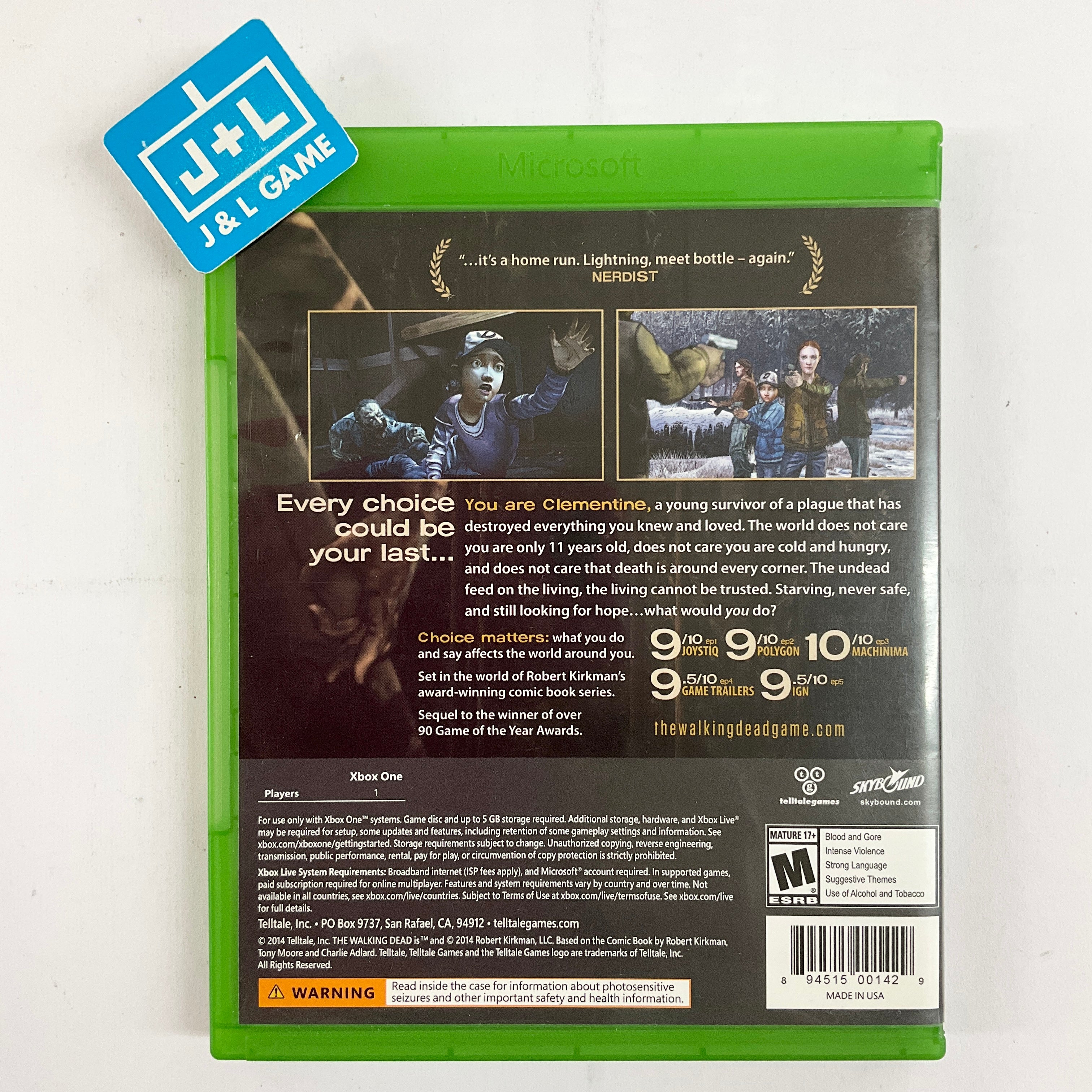 The Walking Dead: Season Two - (XB1) Xbox One [Pre-Owned] Video Games Telltale Games   
